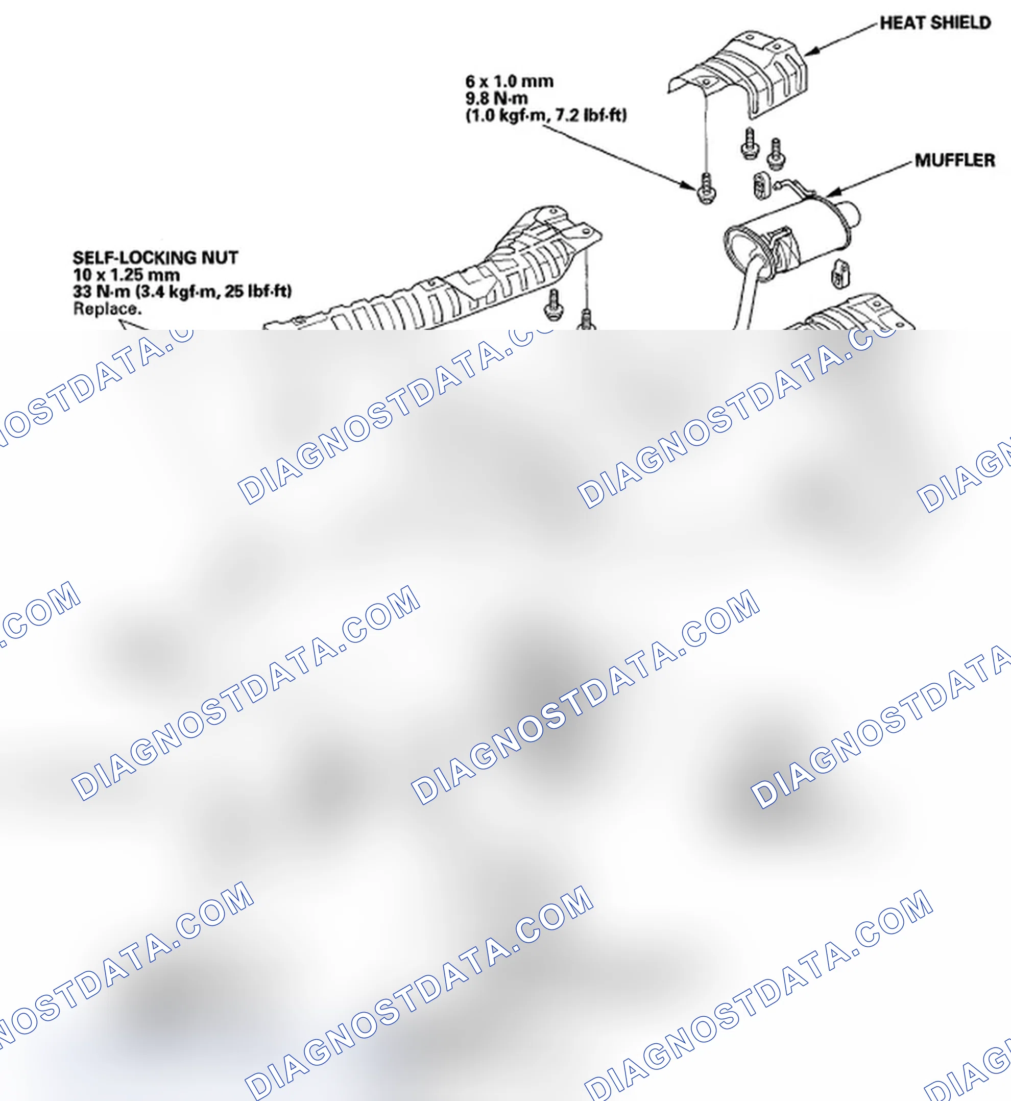 Scheme 18: Exhaust Pipe and Muffler Replacement