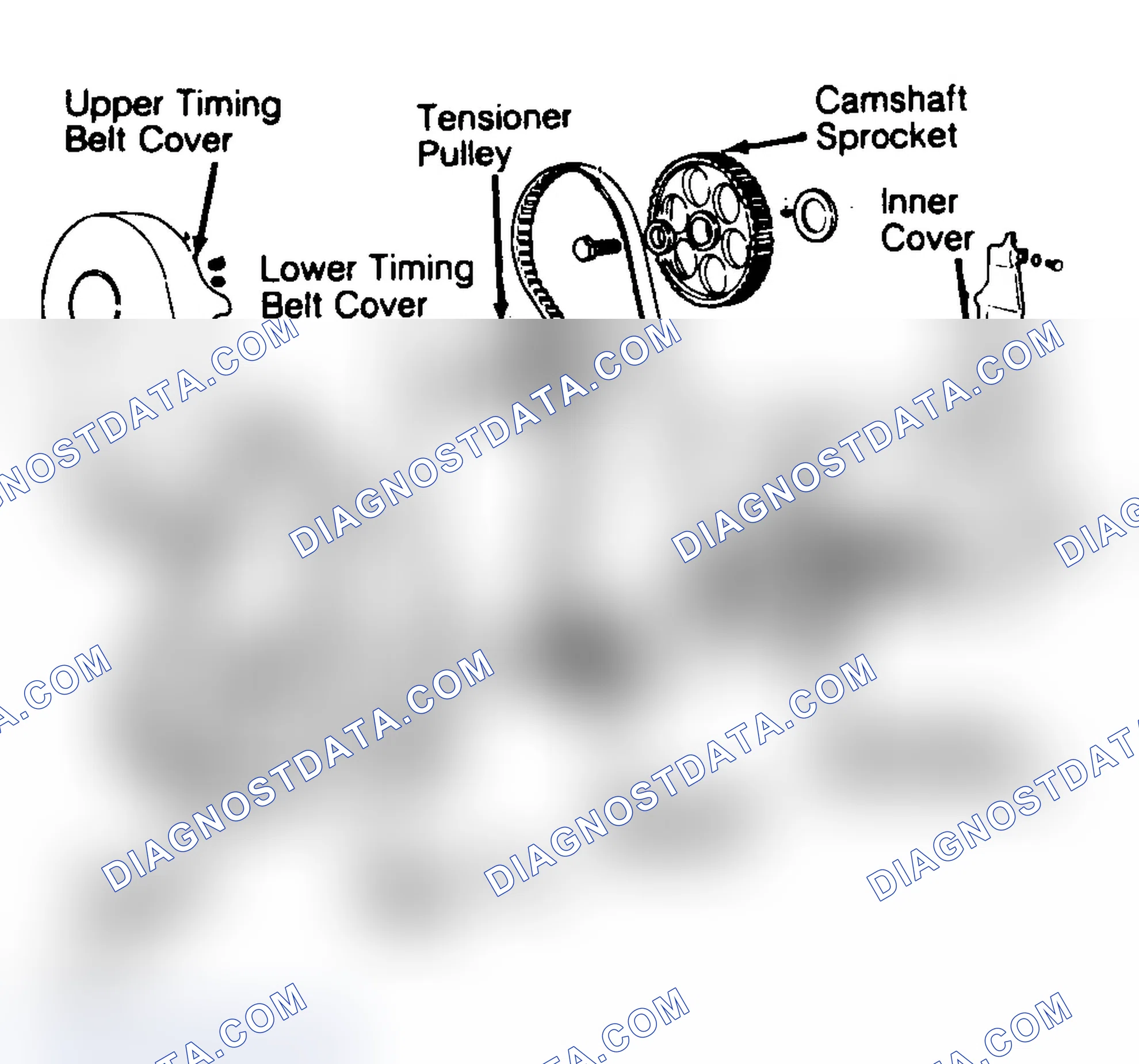 Scheme 13: Exploded View of Timing Belt Components