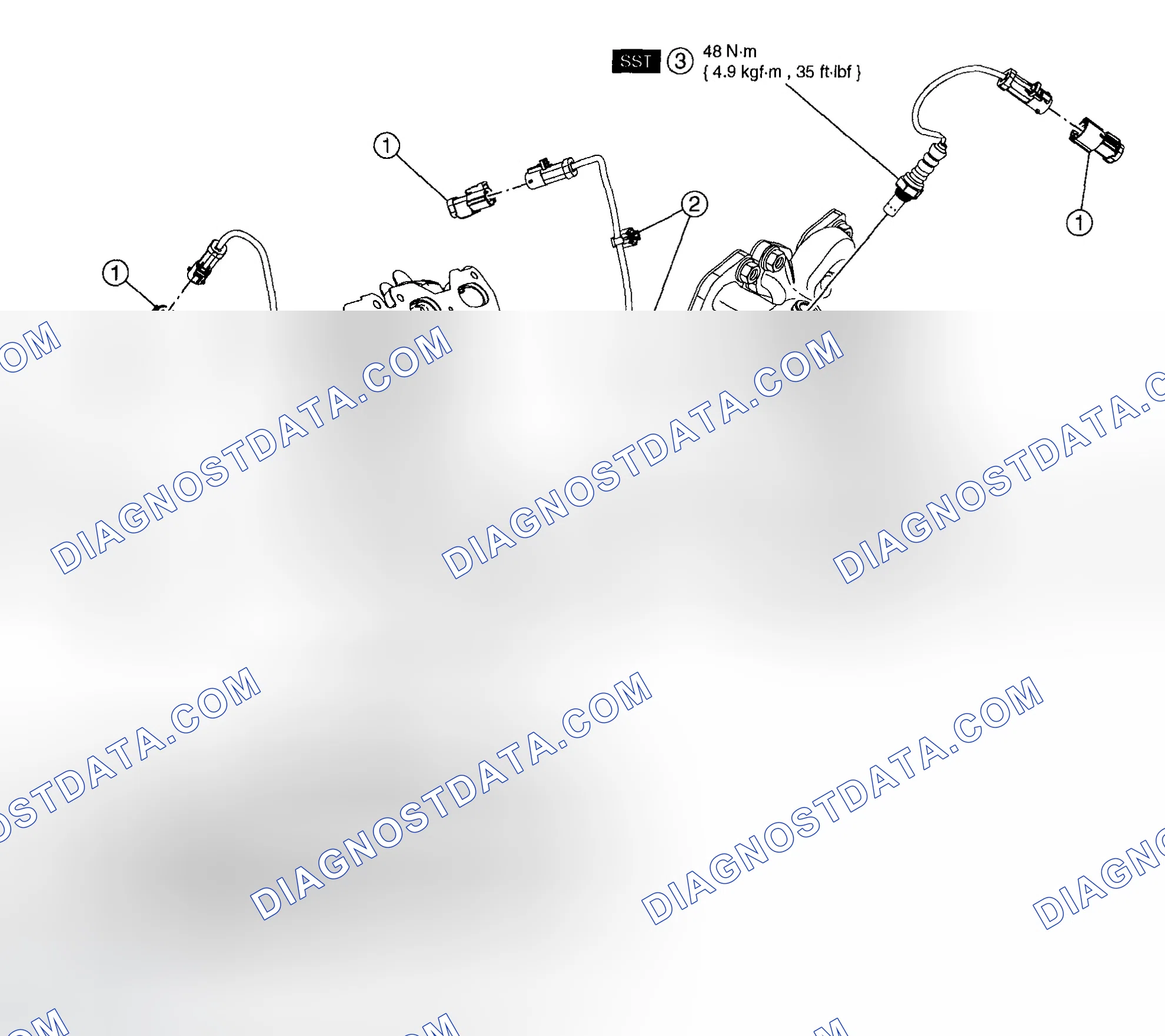 Scheme 32: HEATED OXYGEN SENSOR (HO2S) AND CATALYST MONITOR SENSOR - 3.0L (4V)