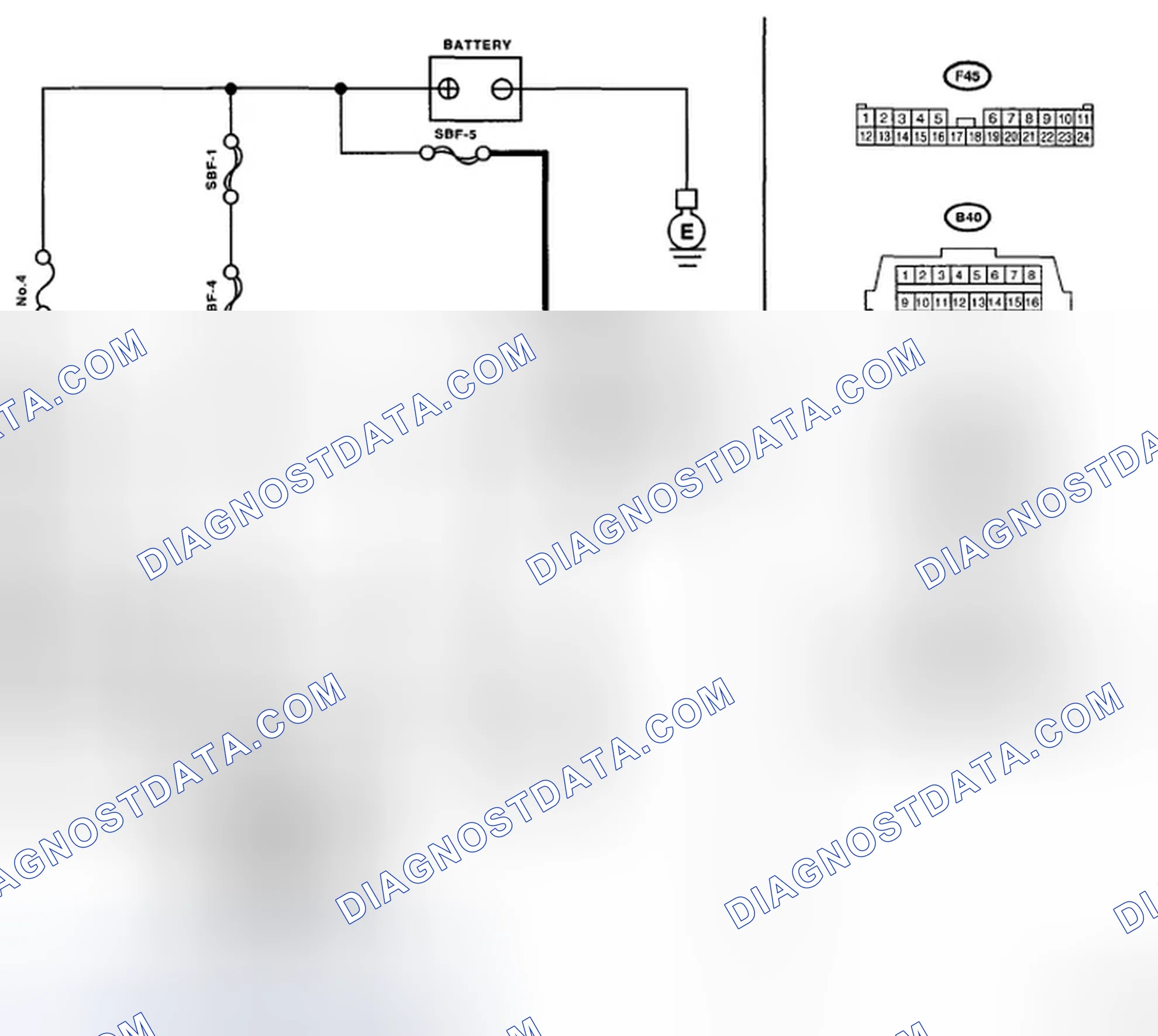 Scheme 425: CHECK POWER SUPPLY AND GROUND CIRCUIT