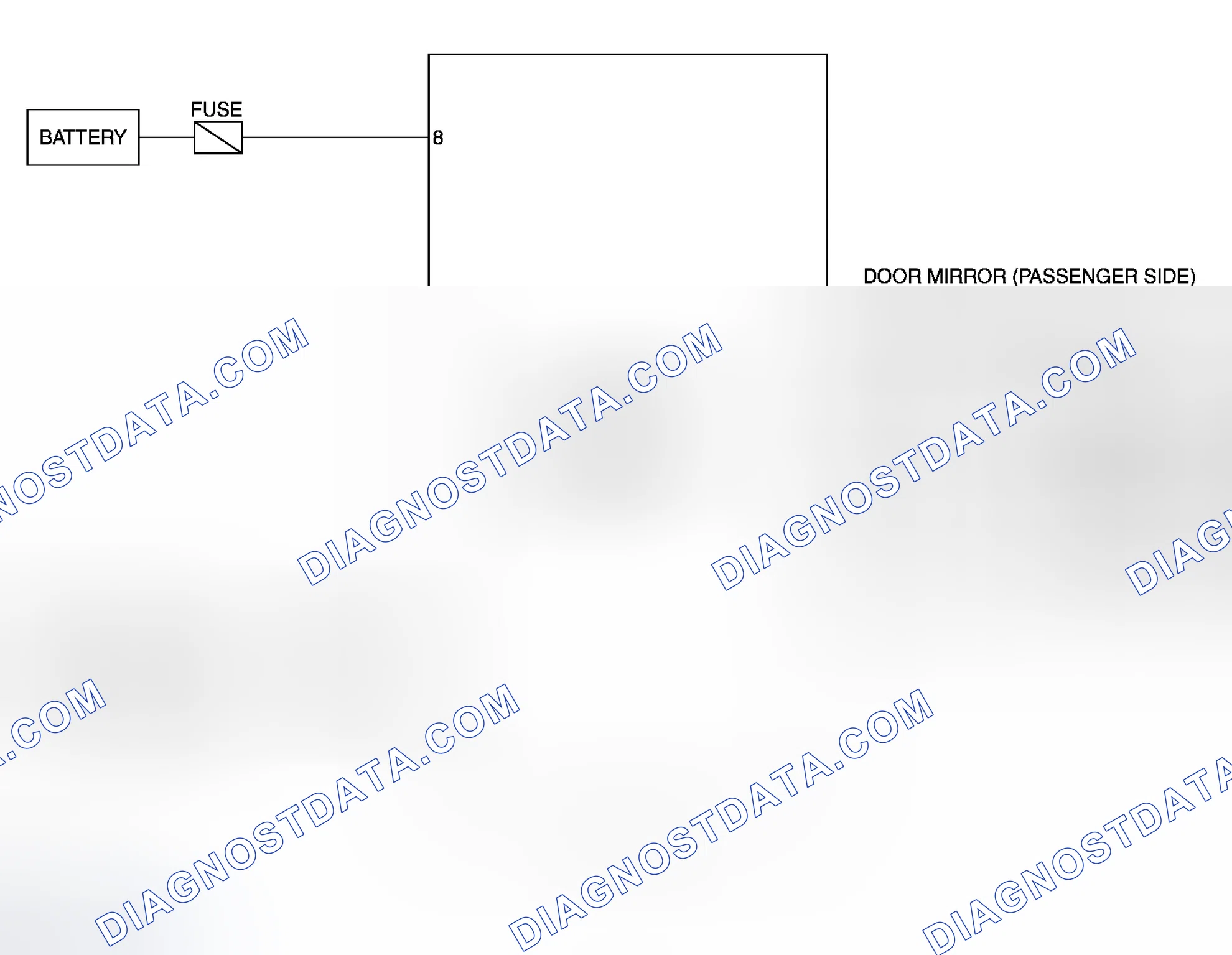 Scheme 21: PASSENGER SIDE DOOR MIRROR CONTROL UNIT (WITH DOOR MIRROR MEMORY SYSTEM)
