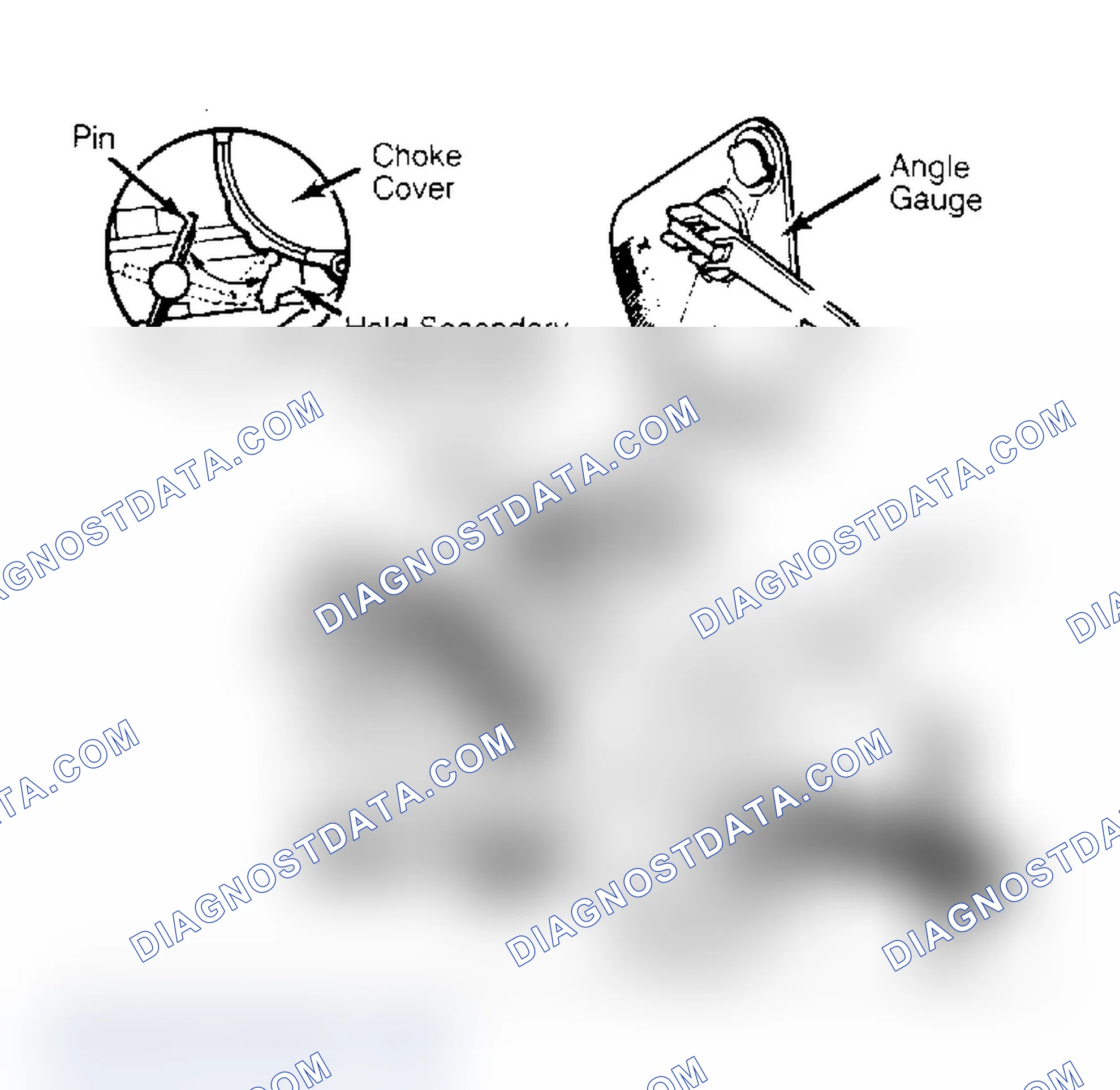 Scheme 17: Choke Unloader Adjustment Bend tang to adjust.