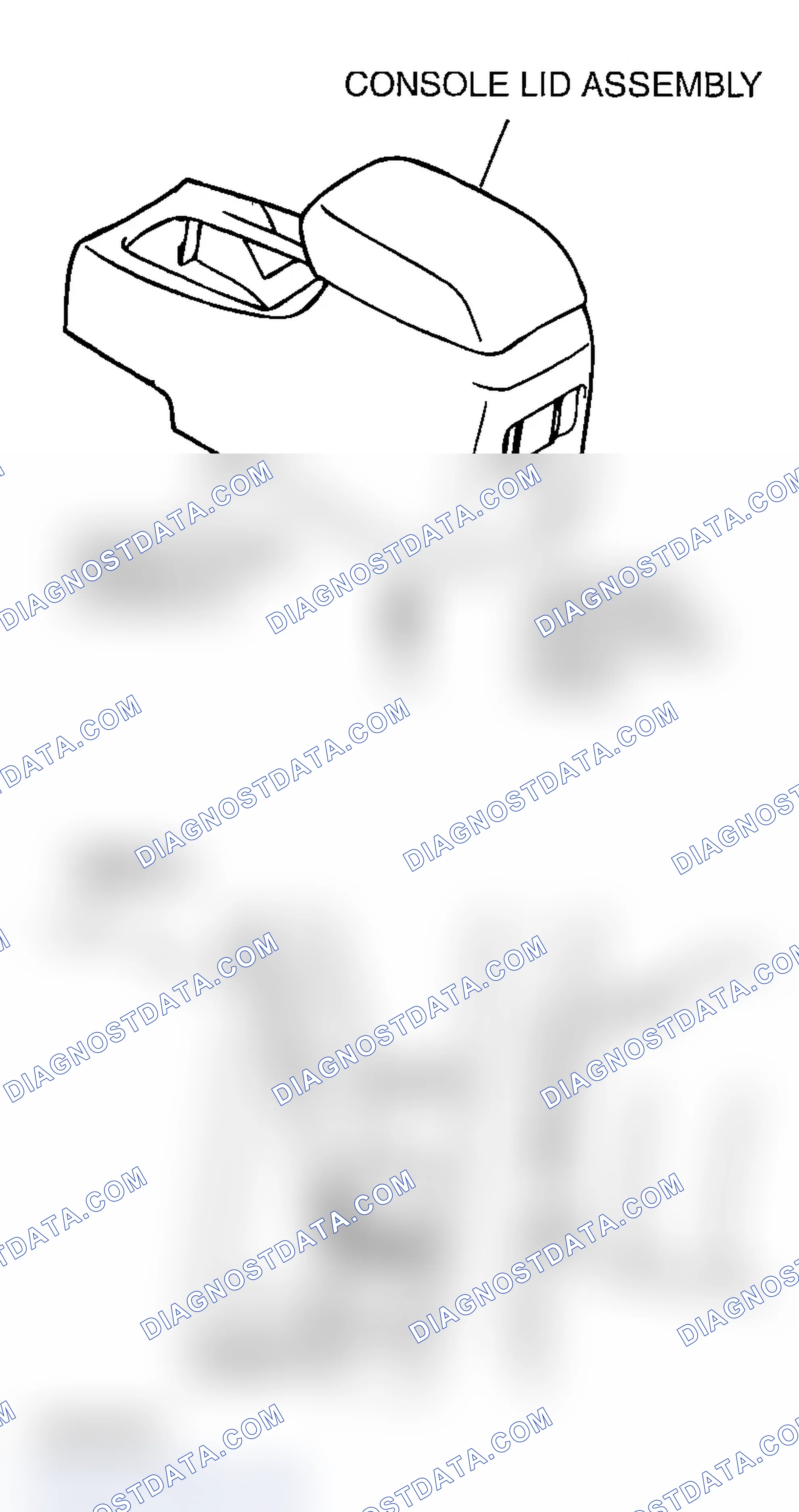 Scheme 18: << A >> CONSOLE LID ASSEMBLY REMOVAL