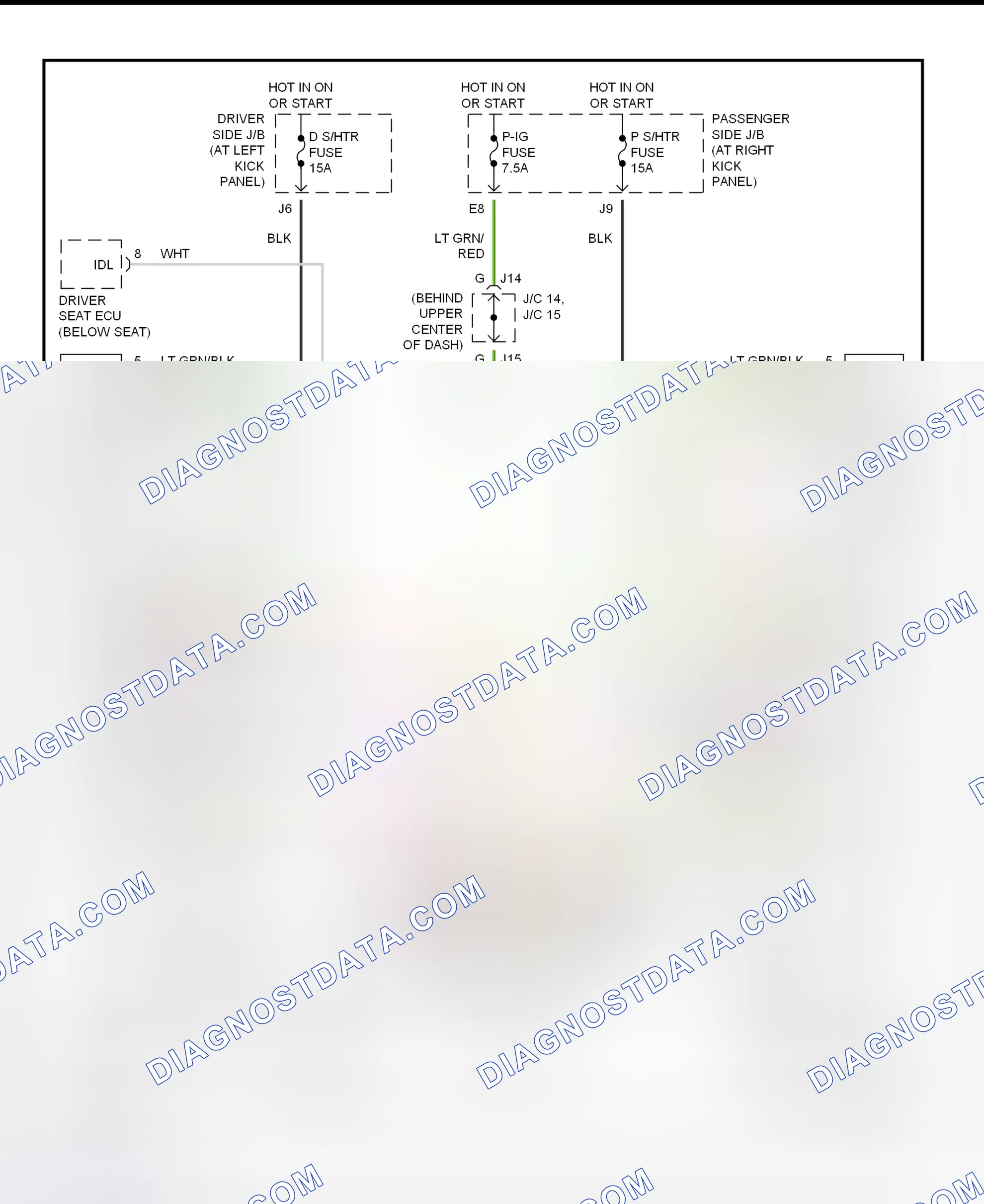 Scheme 8: Climate Control Seats Wiring Diagram (LS430)