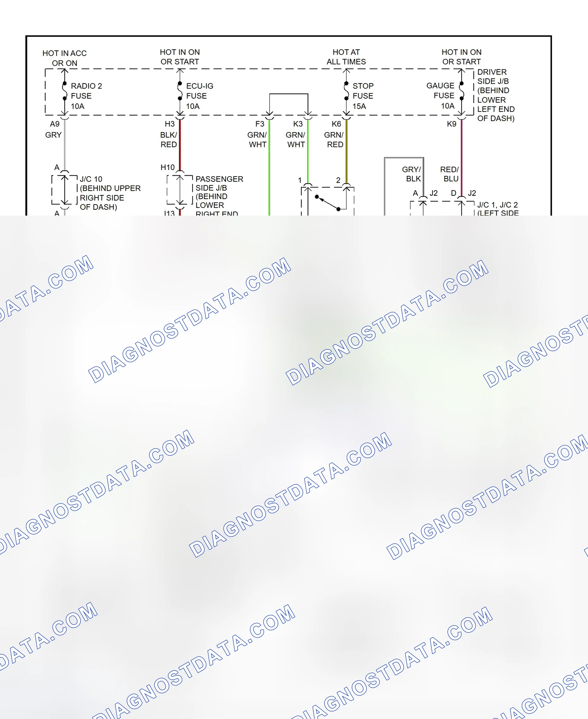 Scheme 452: Shift Interlock System Wiring Diagram (2002 - Lexus IS300)