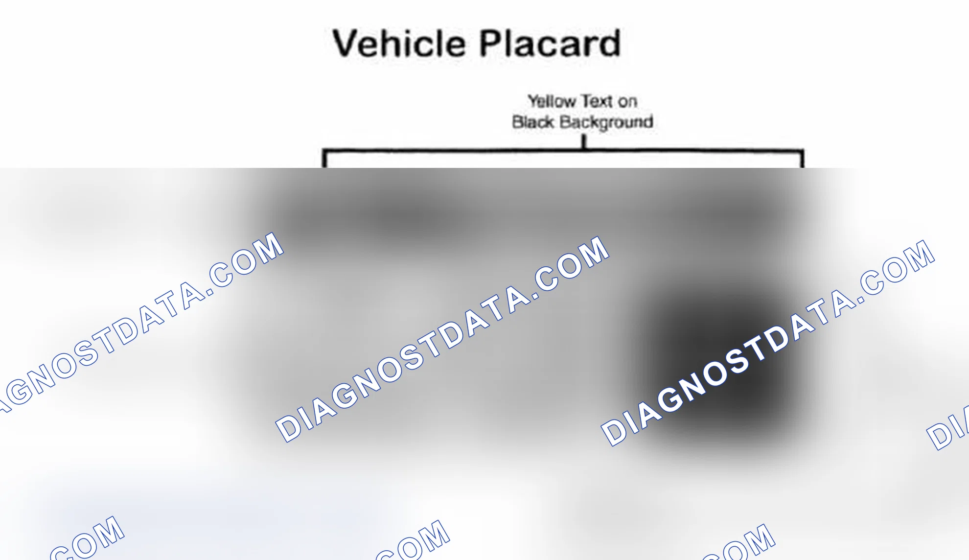Scheme 28: Vehicle Tire Placard - Typical