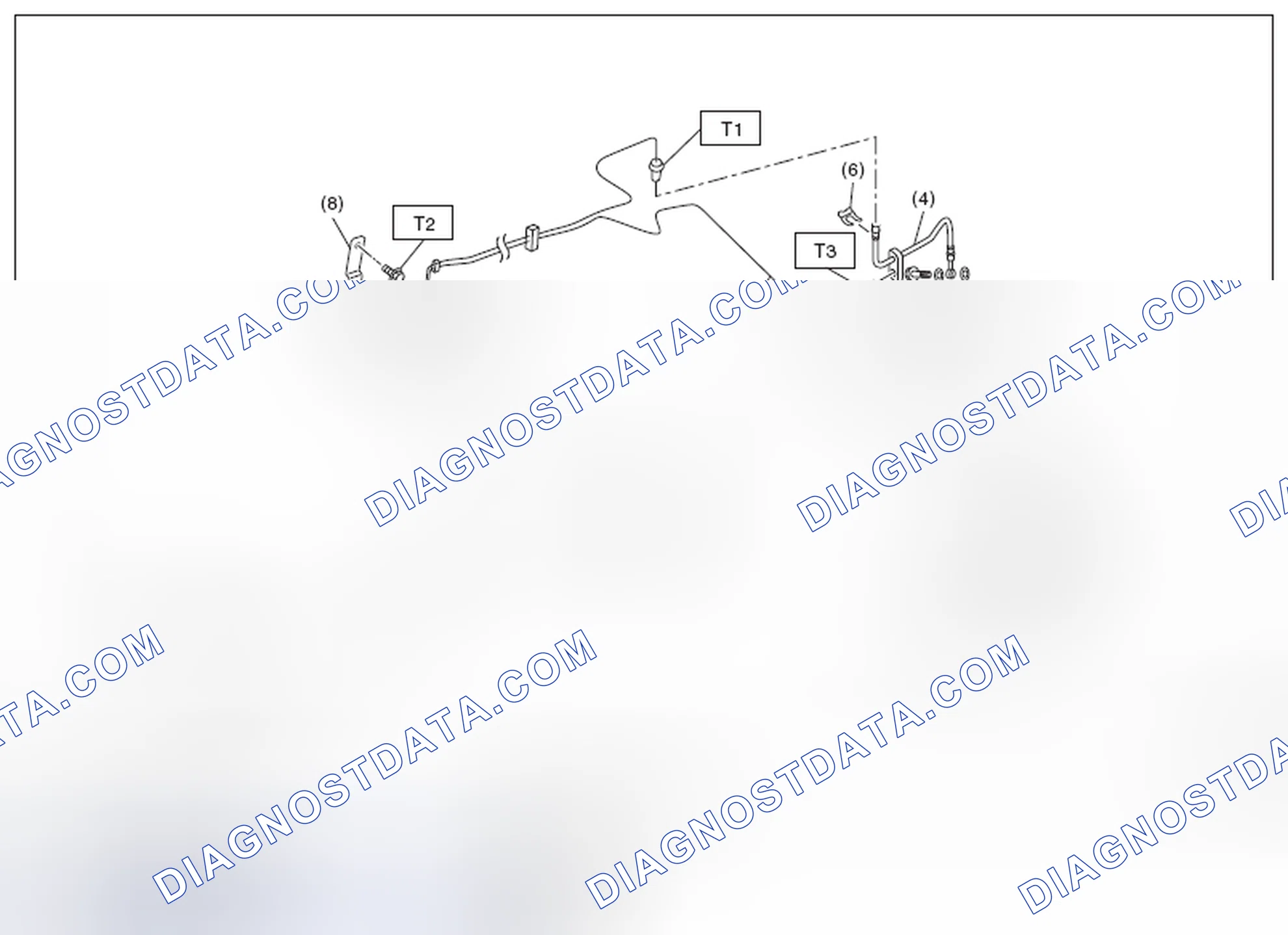 Scheme 14: CENTER AND REAR BRAKE PIPES AND HOSES