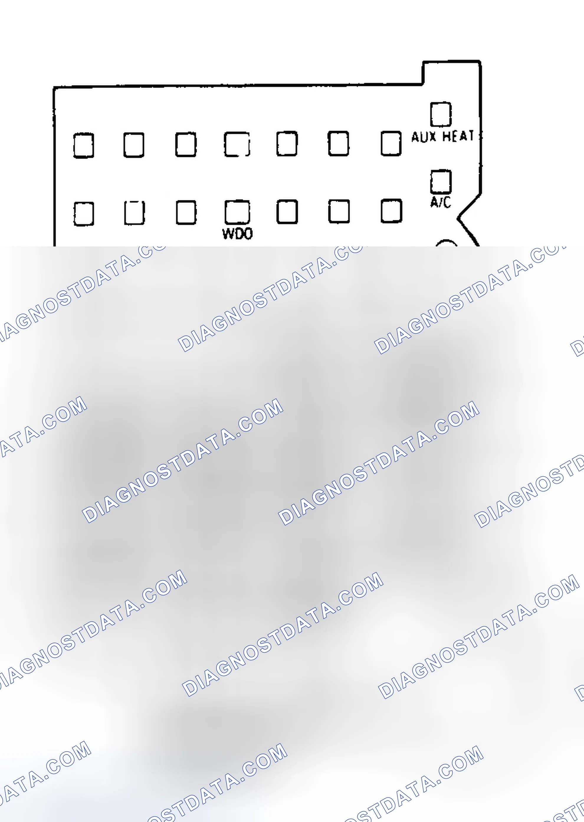Scheme 5: FUSE PANEL IDENTIFICATION (1988-92 "G" SERIES VAN)