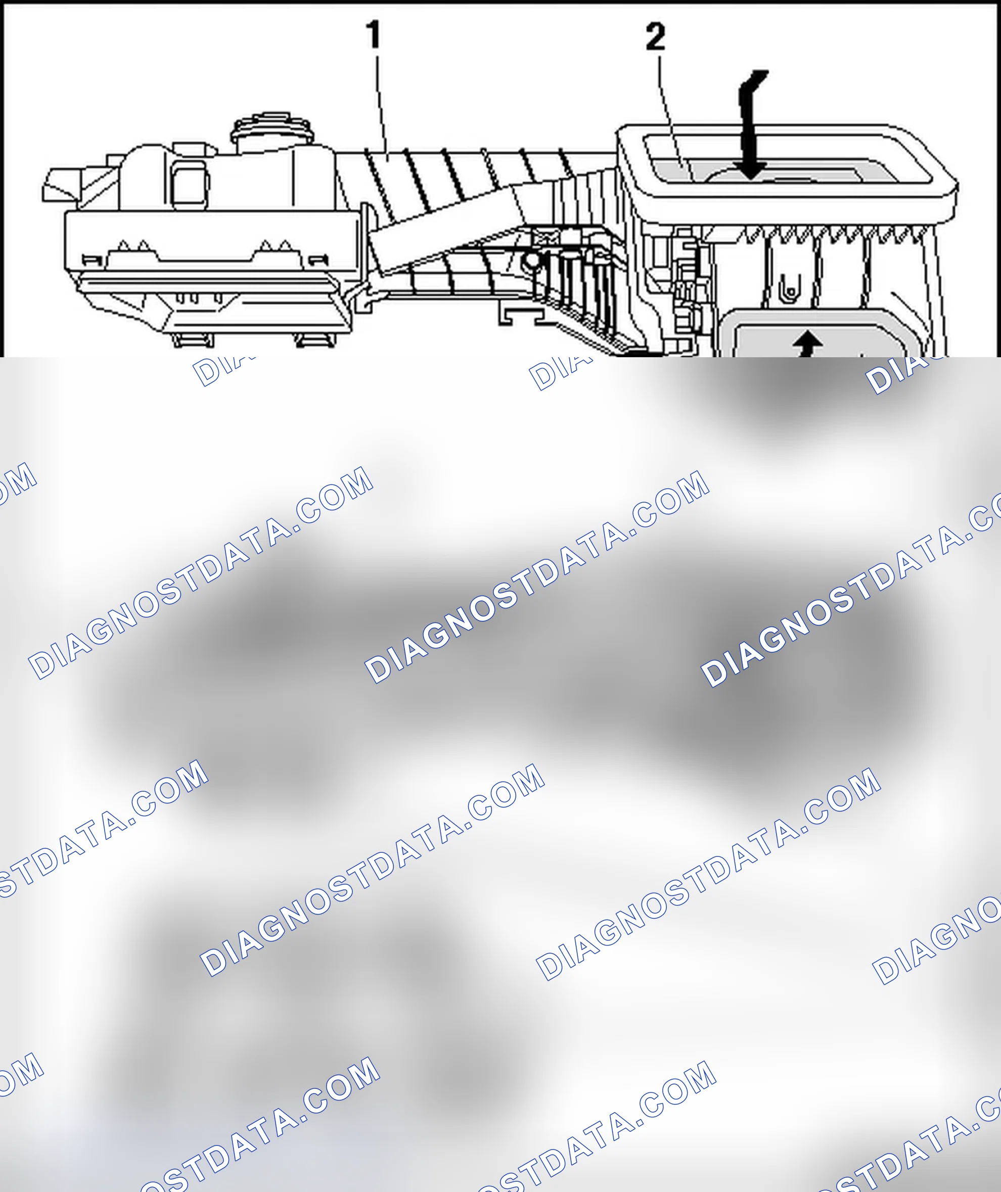 Scheme 14: AIR GUIDE IN EVAPORATOR HOUSING