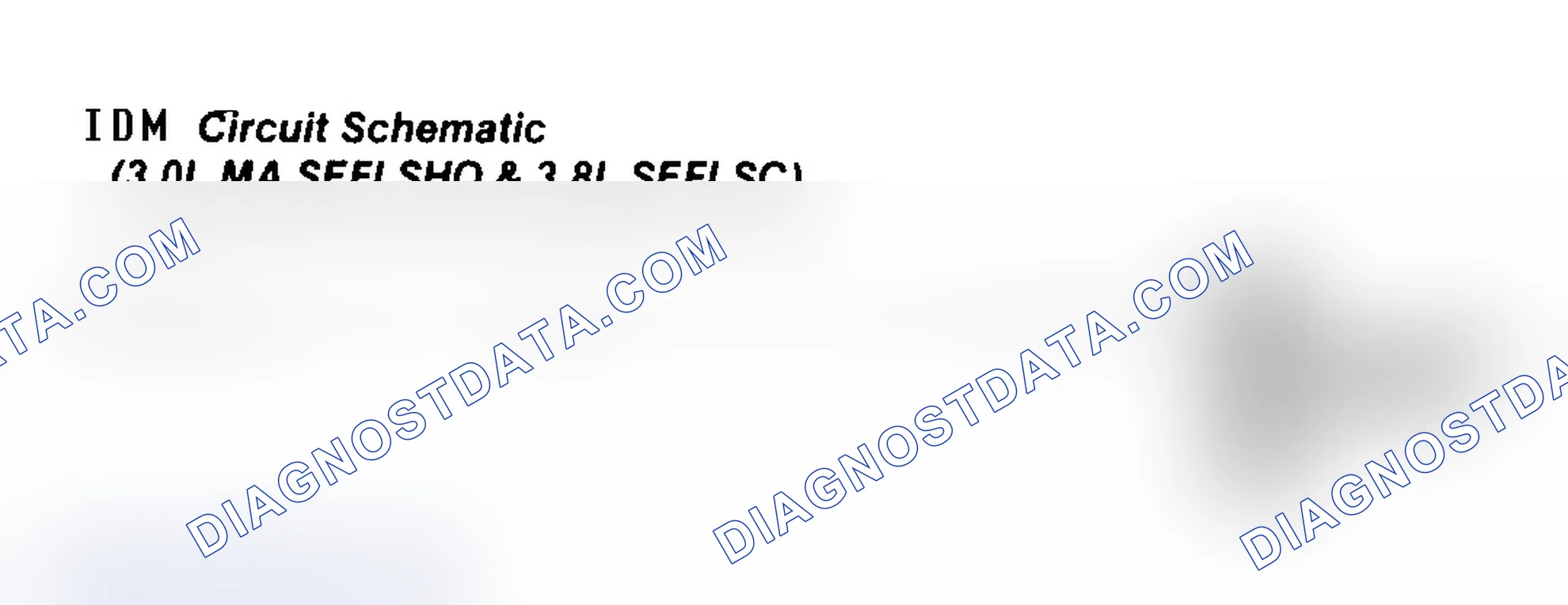 Scheme 66: IDM Circuit Schematic (3.8L SPFI-MA SC)