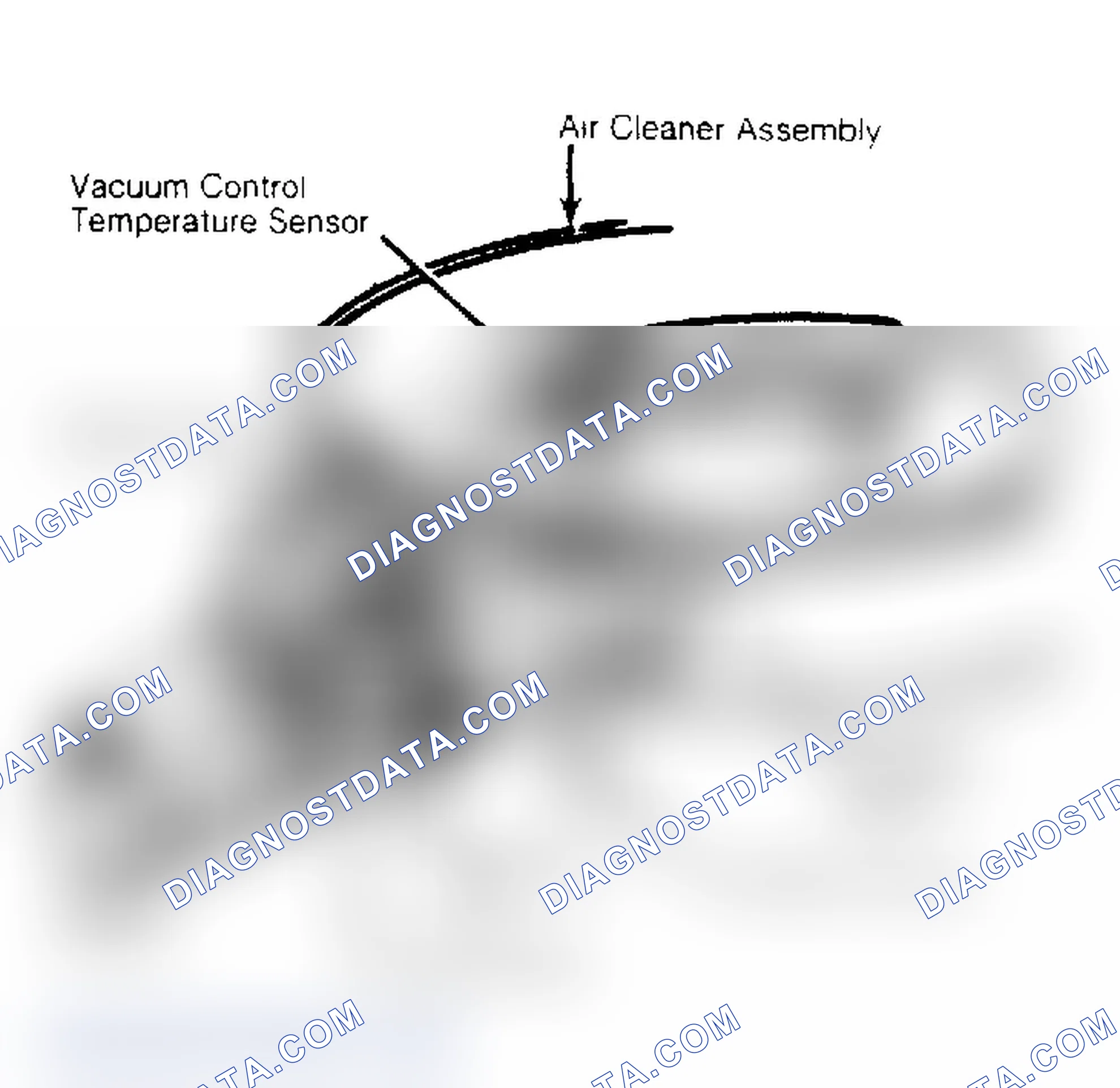 Scheme 43: Thermostatic Air Cleaner Assembly With Temperature Sensor & Vacuum Motor