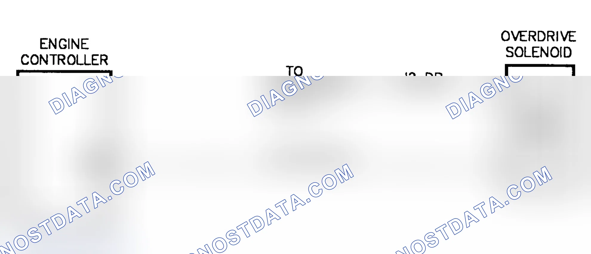 Scheme 422: Schematic Test DR-28A Overdrive W/O Lockup Solenoid Circuit