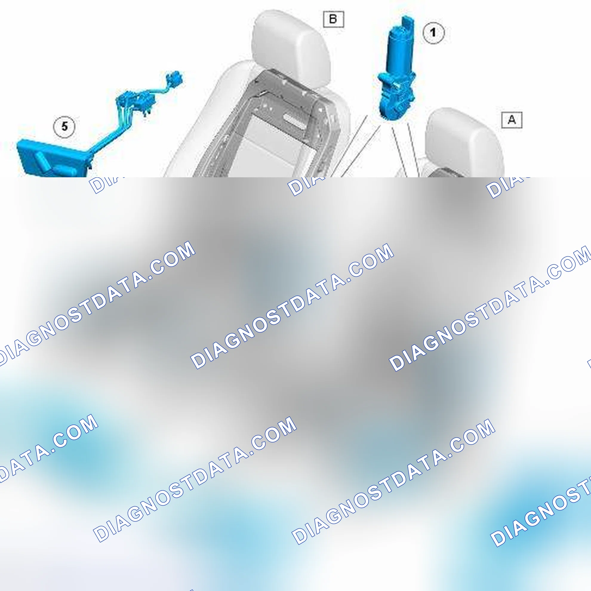 Scheme 68: FRONT NON-MEMORY SEAT SWITCH PACK AND MOTORS