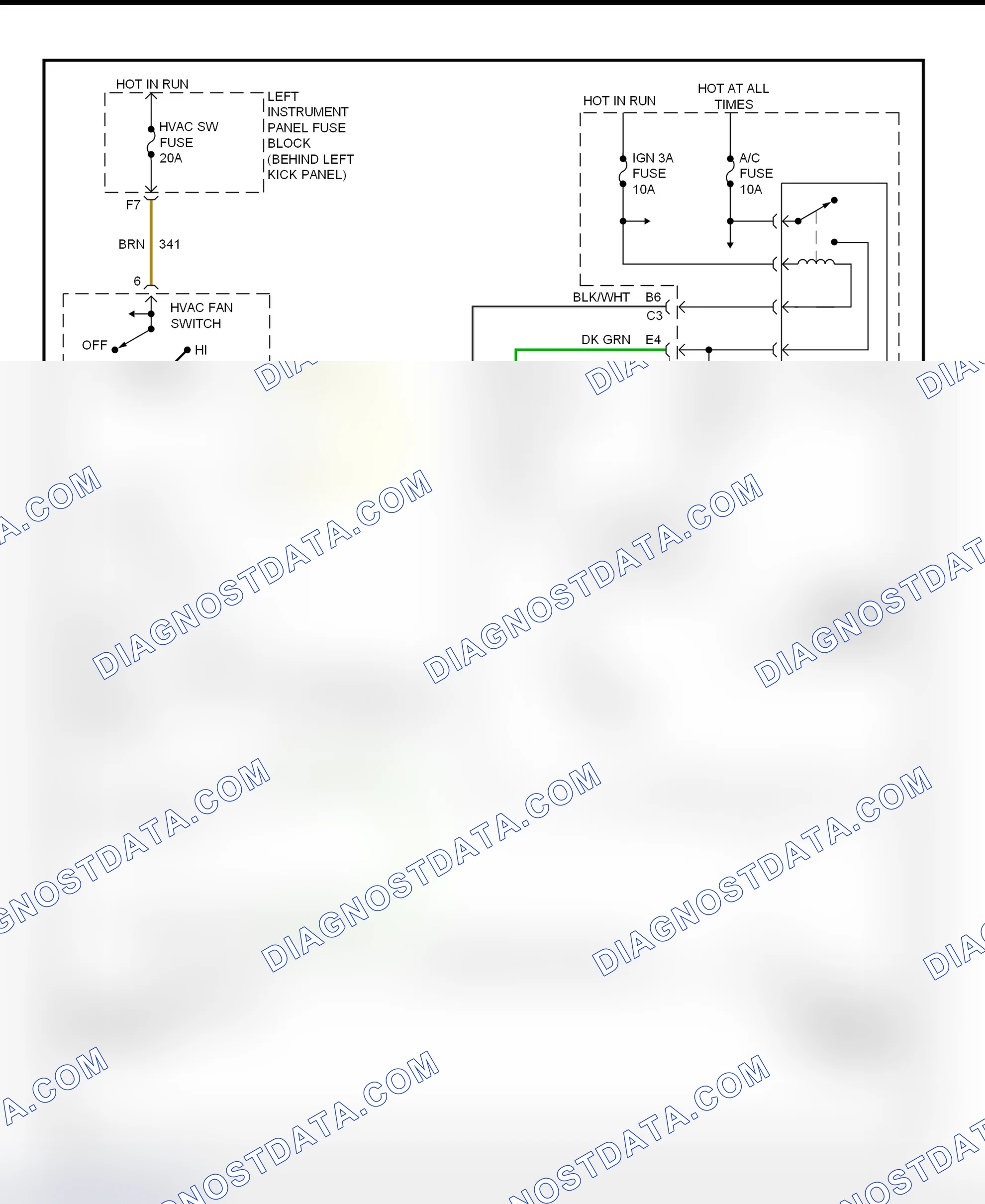 Scheme 28: A/C Compressor Clutch Controls Wiring Diagram (Saturn - LS2 & LW2)