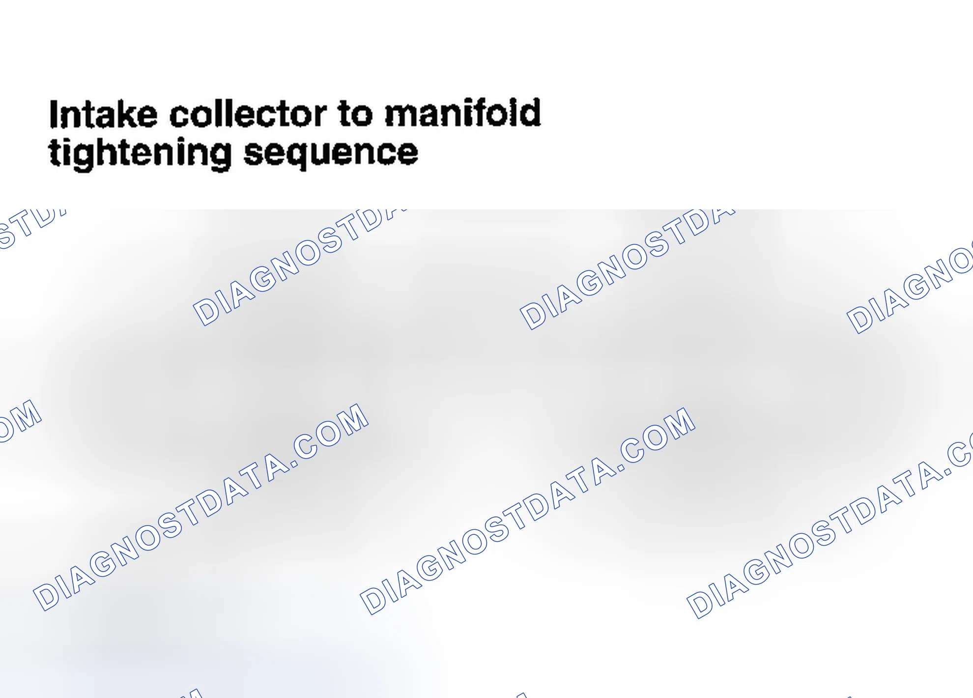 Scheme 5: Tightening Intake Manifold Collector Bolts and Nuts