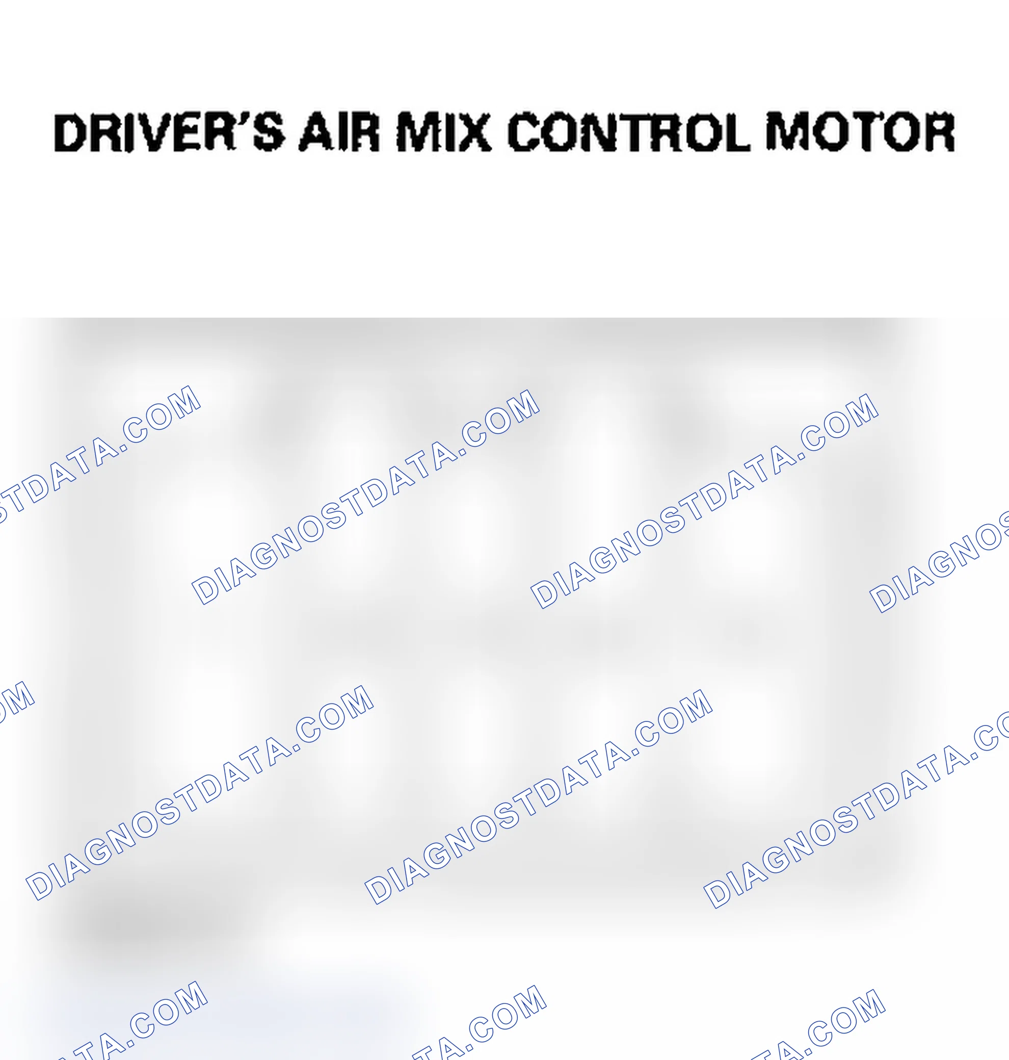 Scheme 122: Driver's Air Mix Control Motor Test