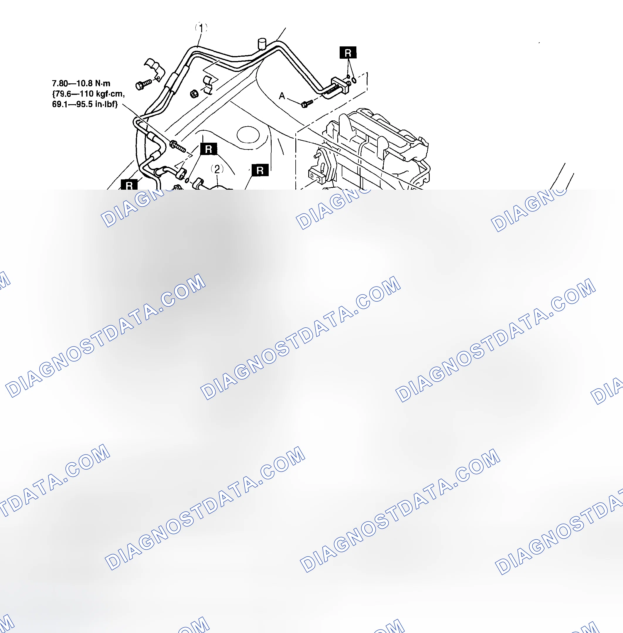 Scheme 135: REFRIGERANT LINES REMOVAL/INSTALLATION [L3, AJ]