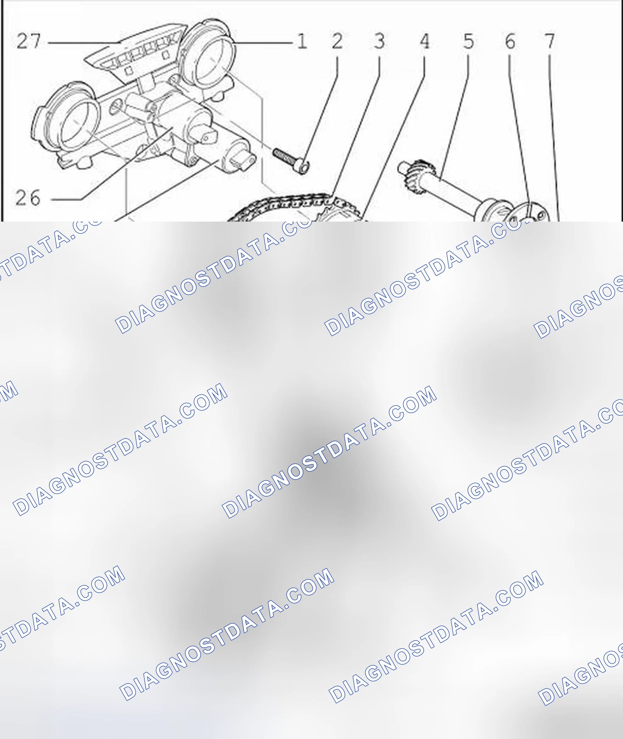 Scheme 8: TIMING CHAIN COMPONENT OVERVIEW