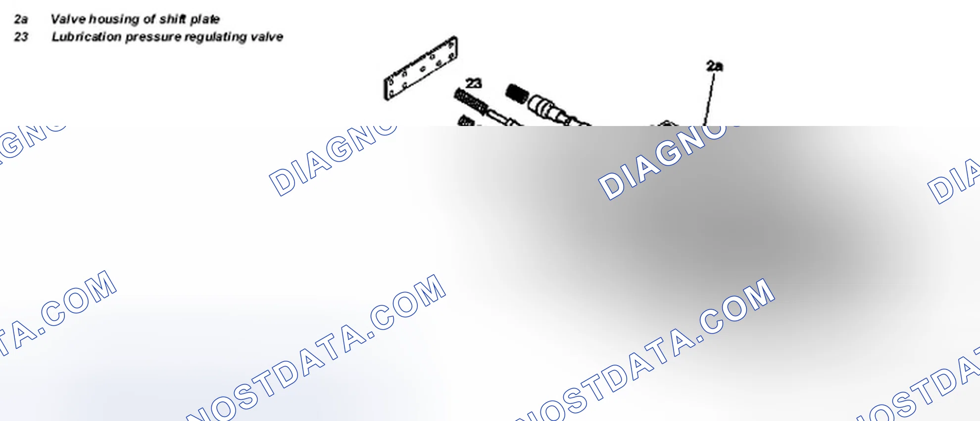 Scheme 16: Identifying Lubrication Pressure Regulating Valve Location - Transmission 722.6