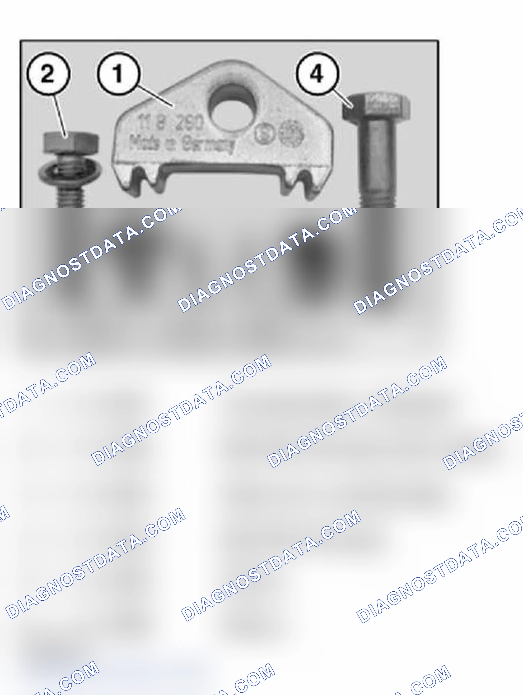 Scheme 45: 11 9 260 Counter support with screw connection