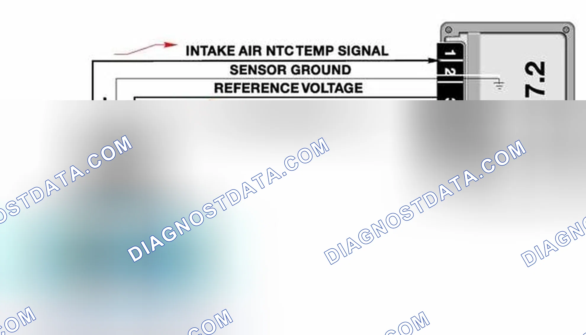 Scheme 348: Hot Film Air Mass Sensor (HFM 5) System Circuit Diagram