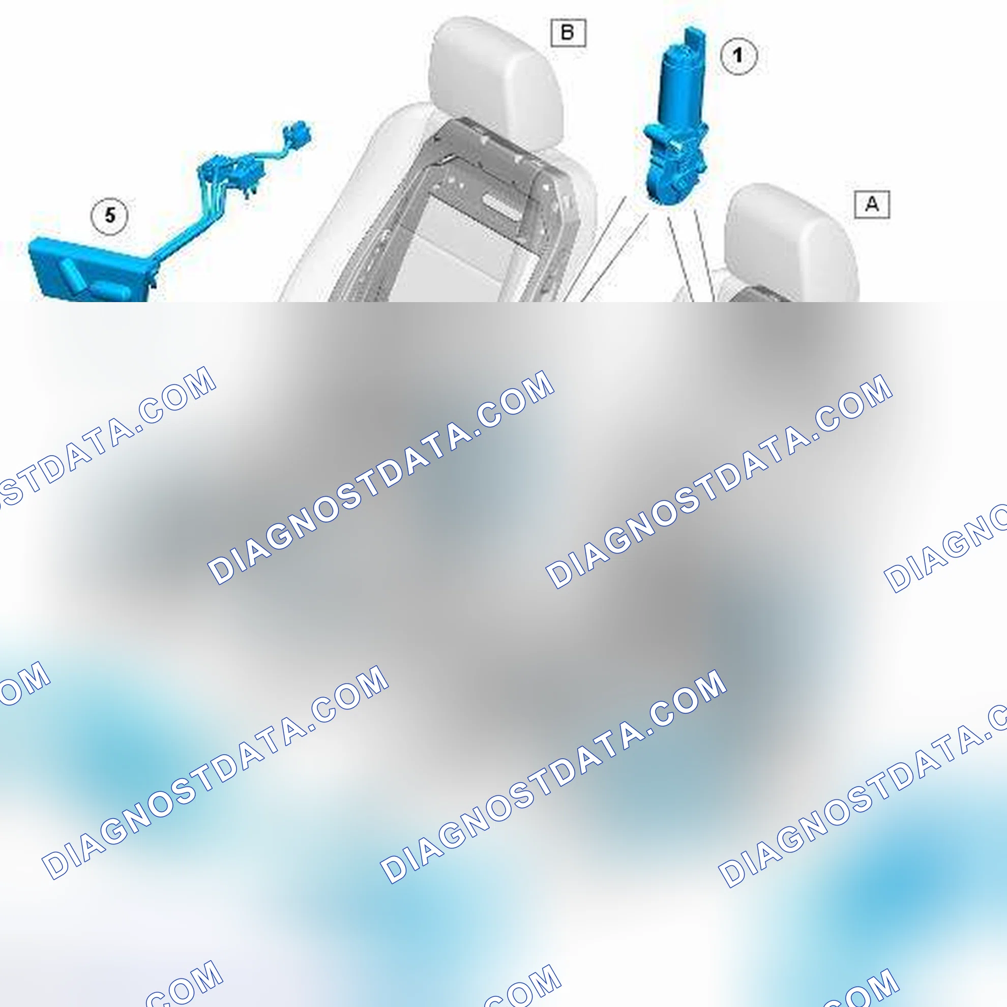 Scheme 68: FRONT NON-MEMORY SEAT SWITCH PACK AND MOTORS