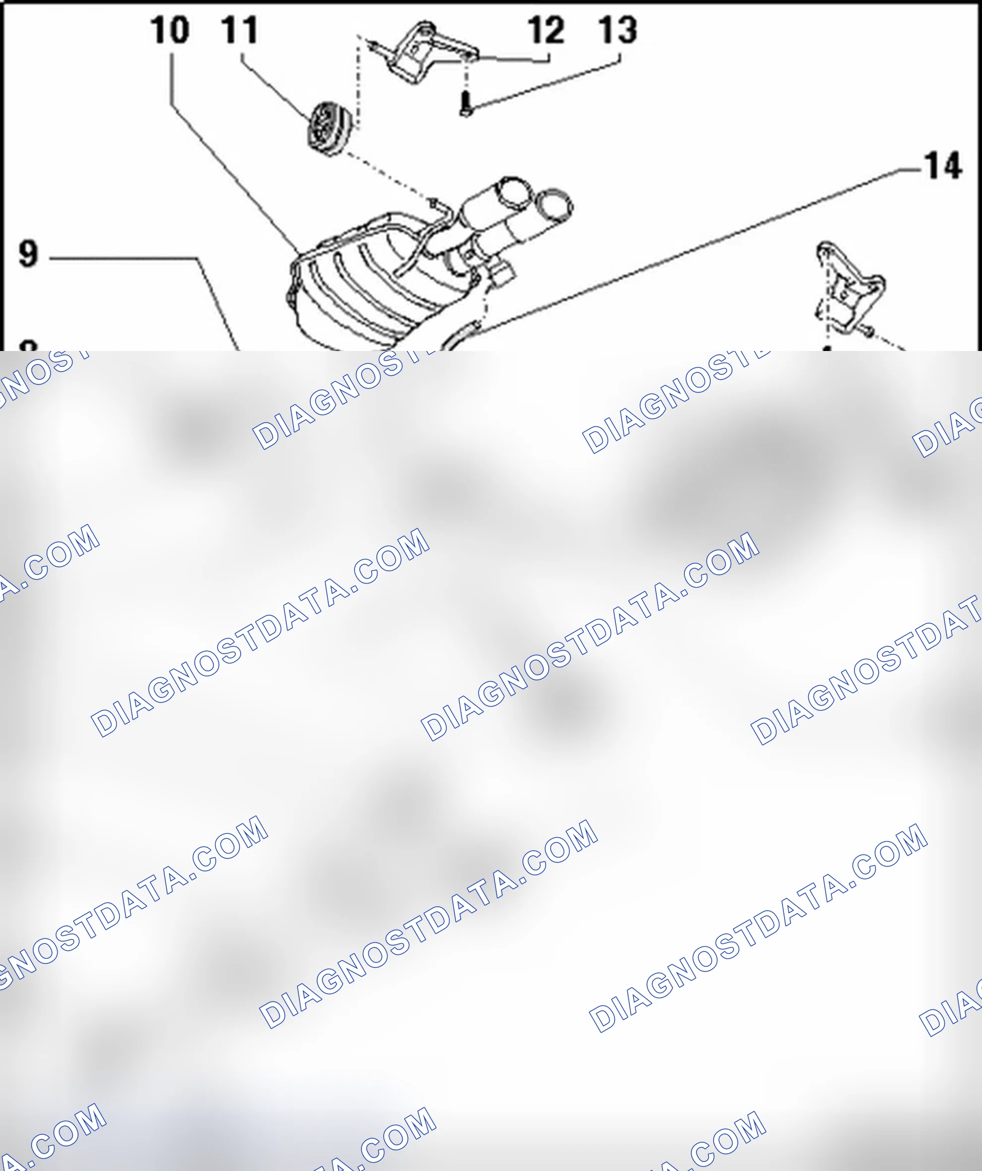 Scheme 350: Exhaust system, rear