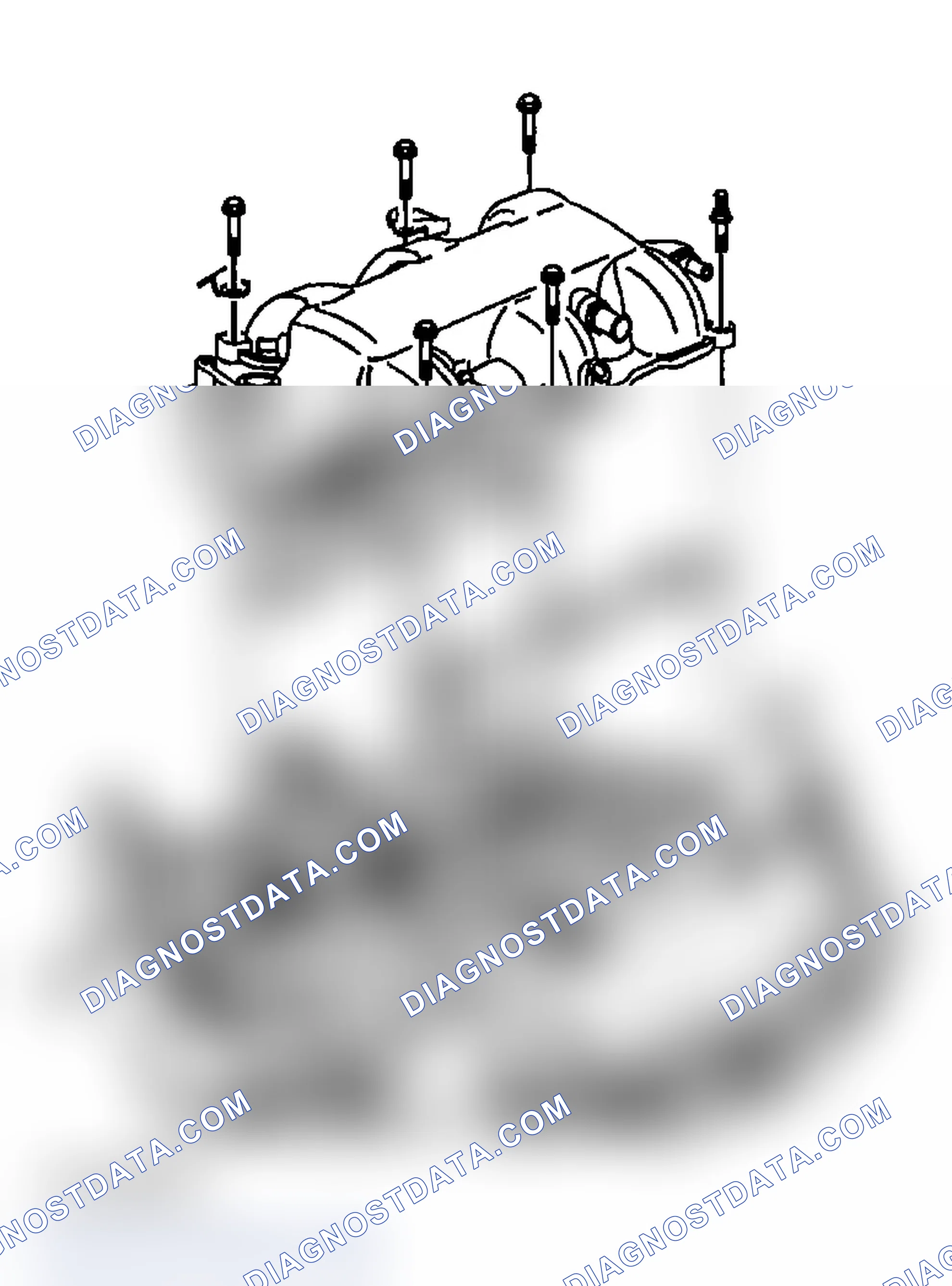 Scheme 444: Intake Manifold Installation - Upper