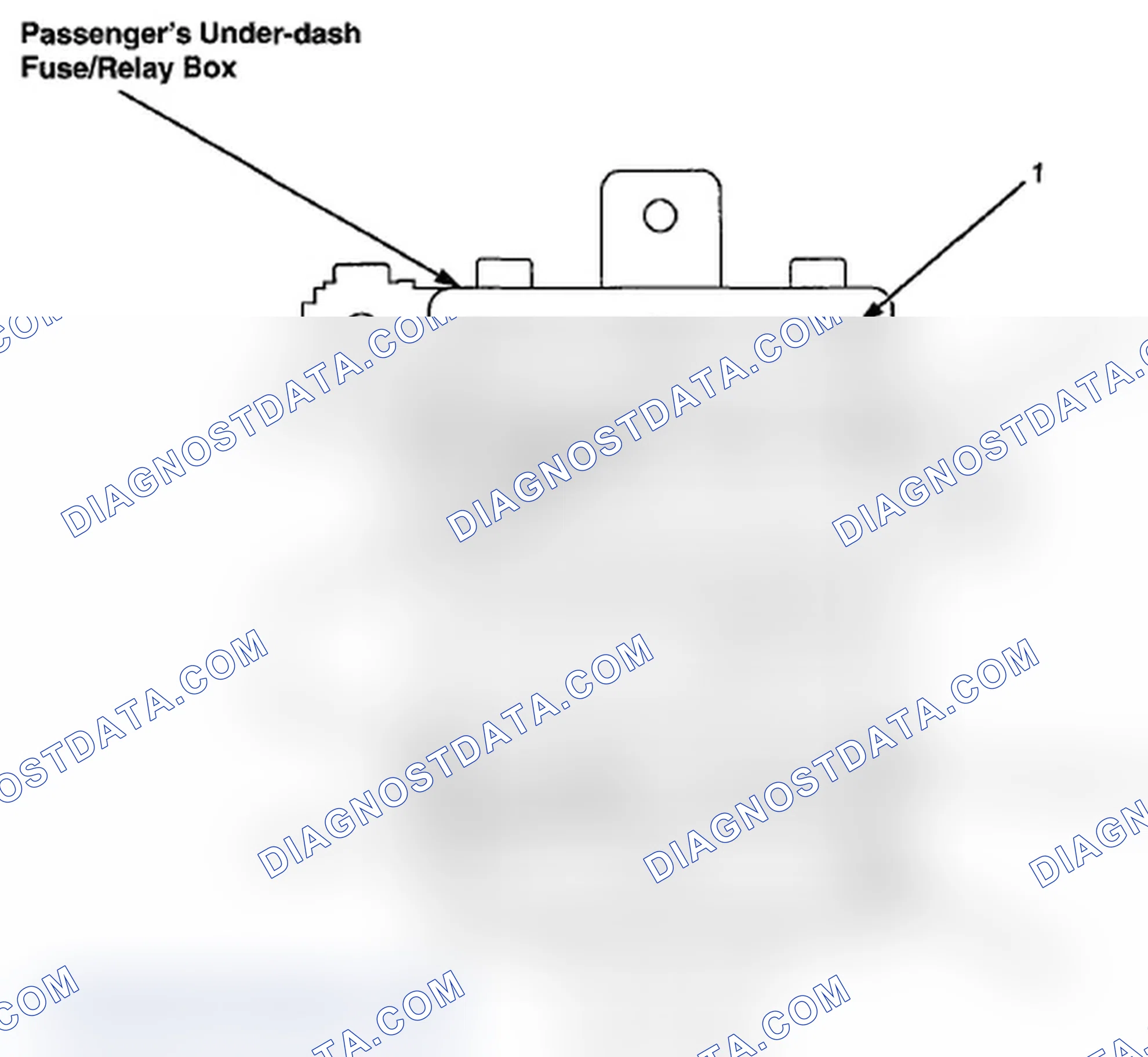Scheme 364: Passengers Under-Dash Fuse/Relay Box (6-9)