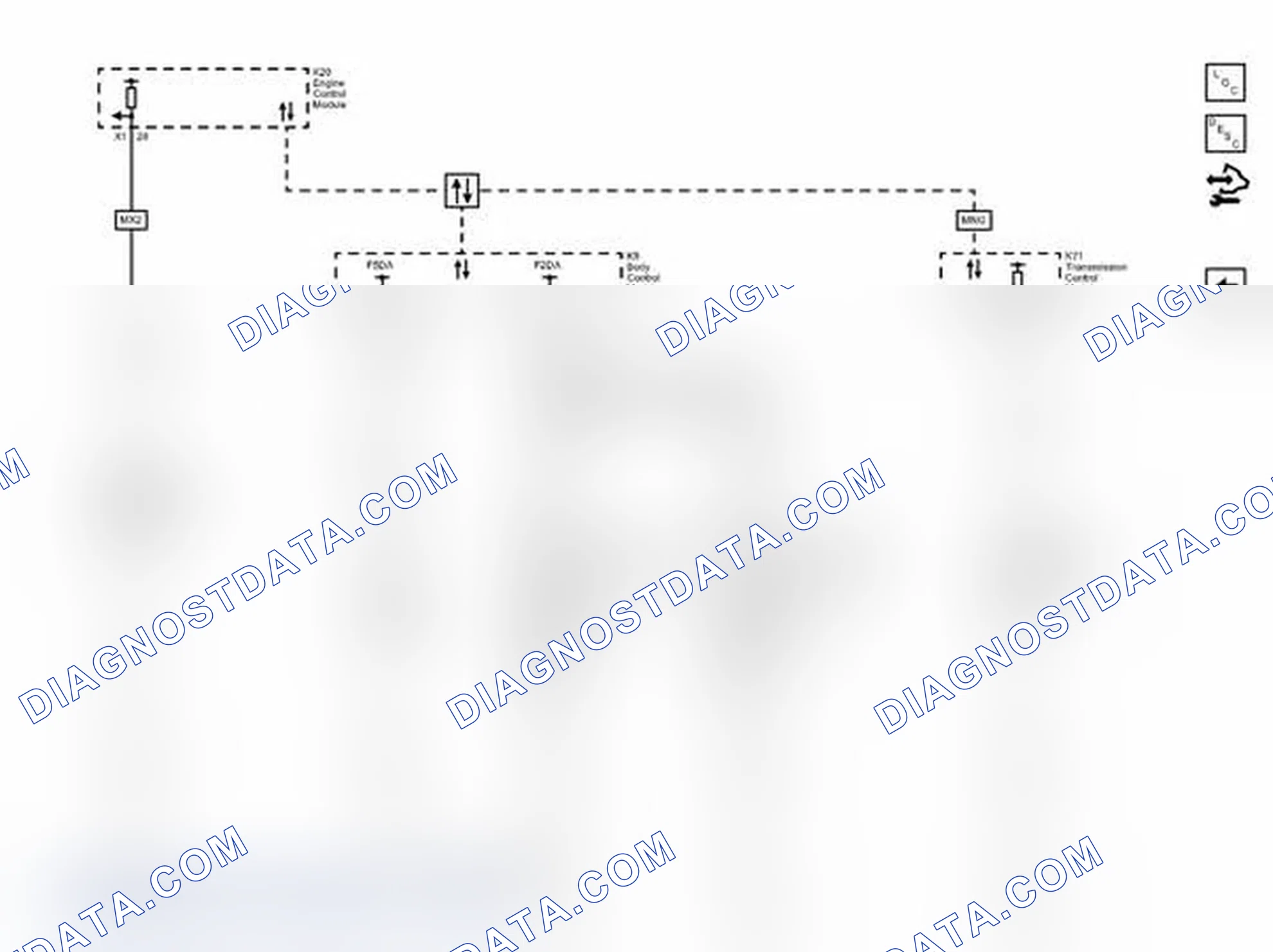 Scheme 7: License and Backup Lamps Wiring Schematics