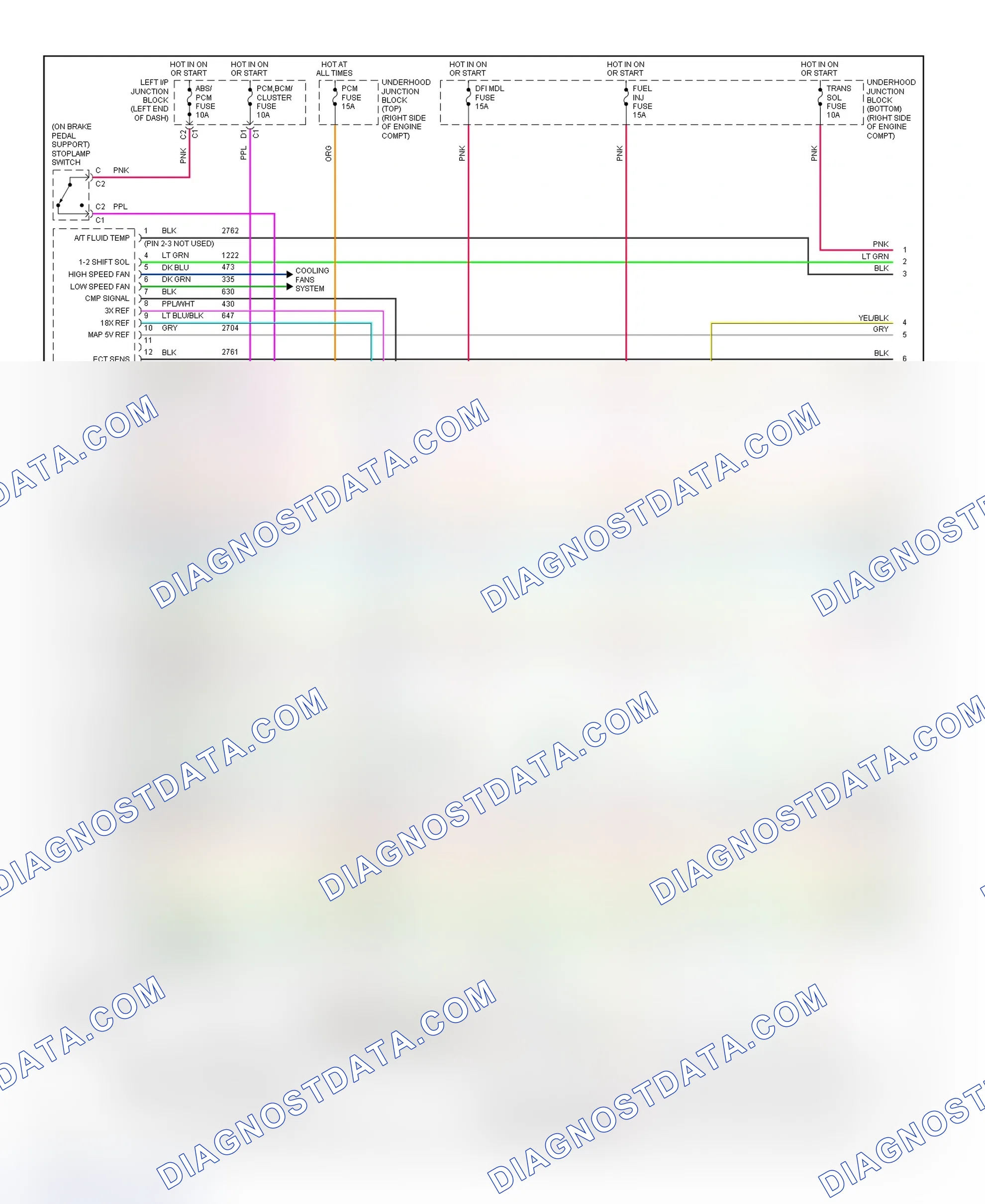 Scheme 171: PCM Wiring Diagram (Impala & Monte Carlo - 3.8L - 1 Of 4)