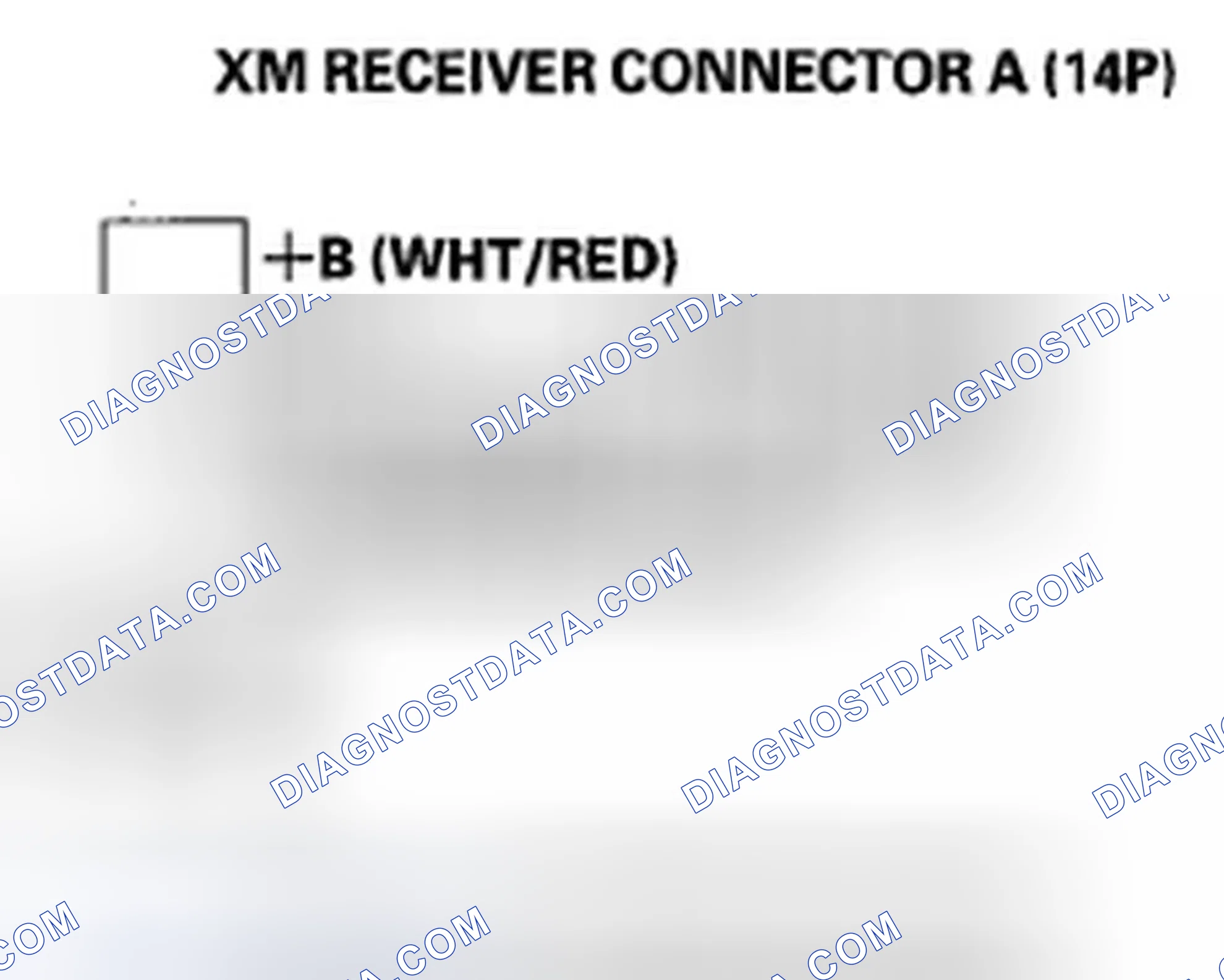 Scheme 124: XM Radio Display Is Blank And No Station Information Is Displayed (With Navigation)