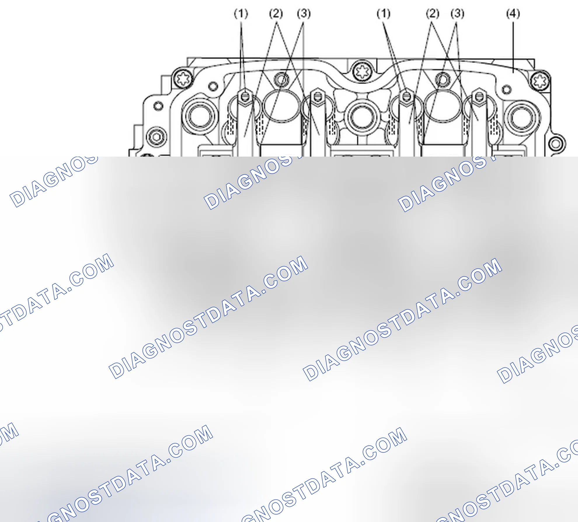 Scheme 464: Valve Rocker Assembly (Until '05MY)
