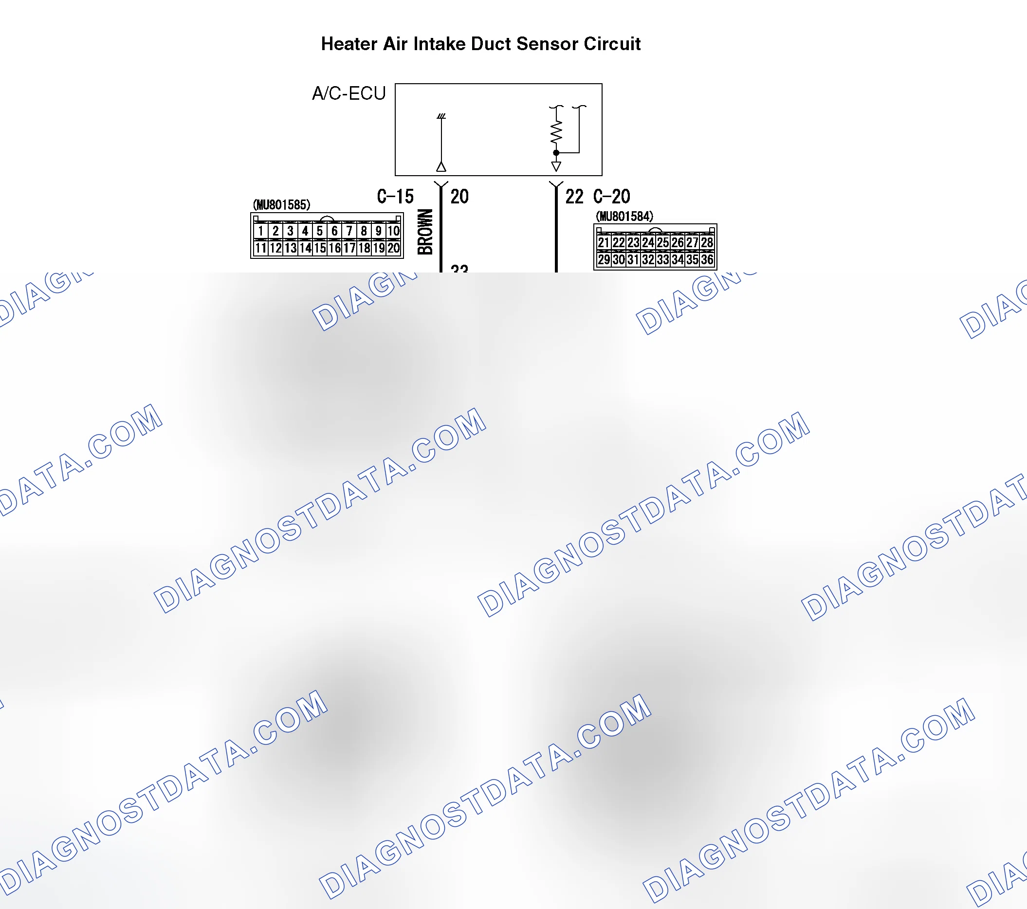Scheme 9: DTC B1002: Heater Air Intake Duct Sensor System (Open Circuit)
