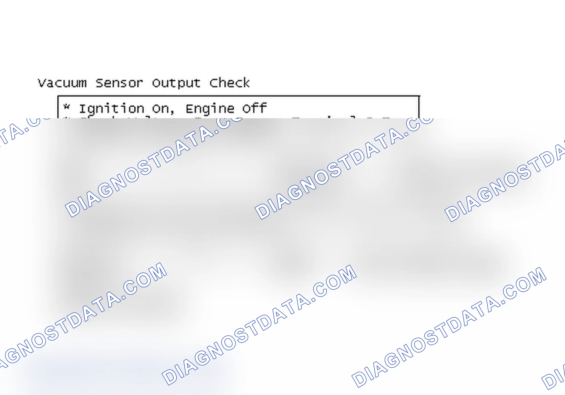 Scheme 147: Flow Chart - Vacuum Sensor Output Check