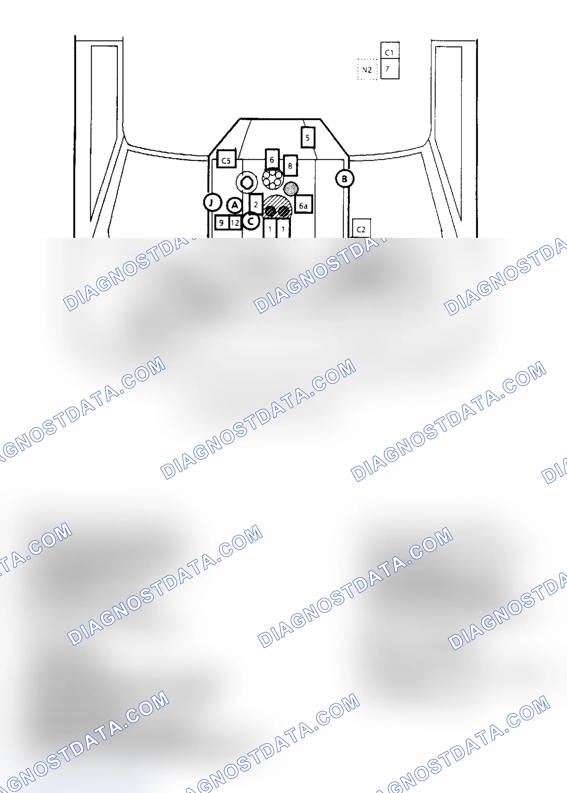 Scheme 144: Component Locations for "G" Series 5.0L & 5.7L