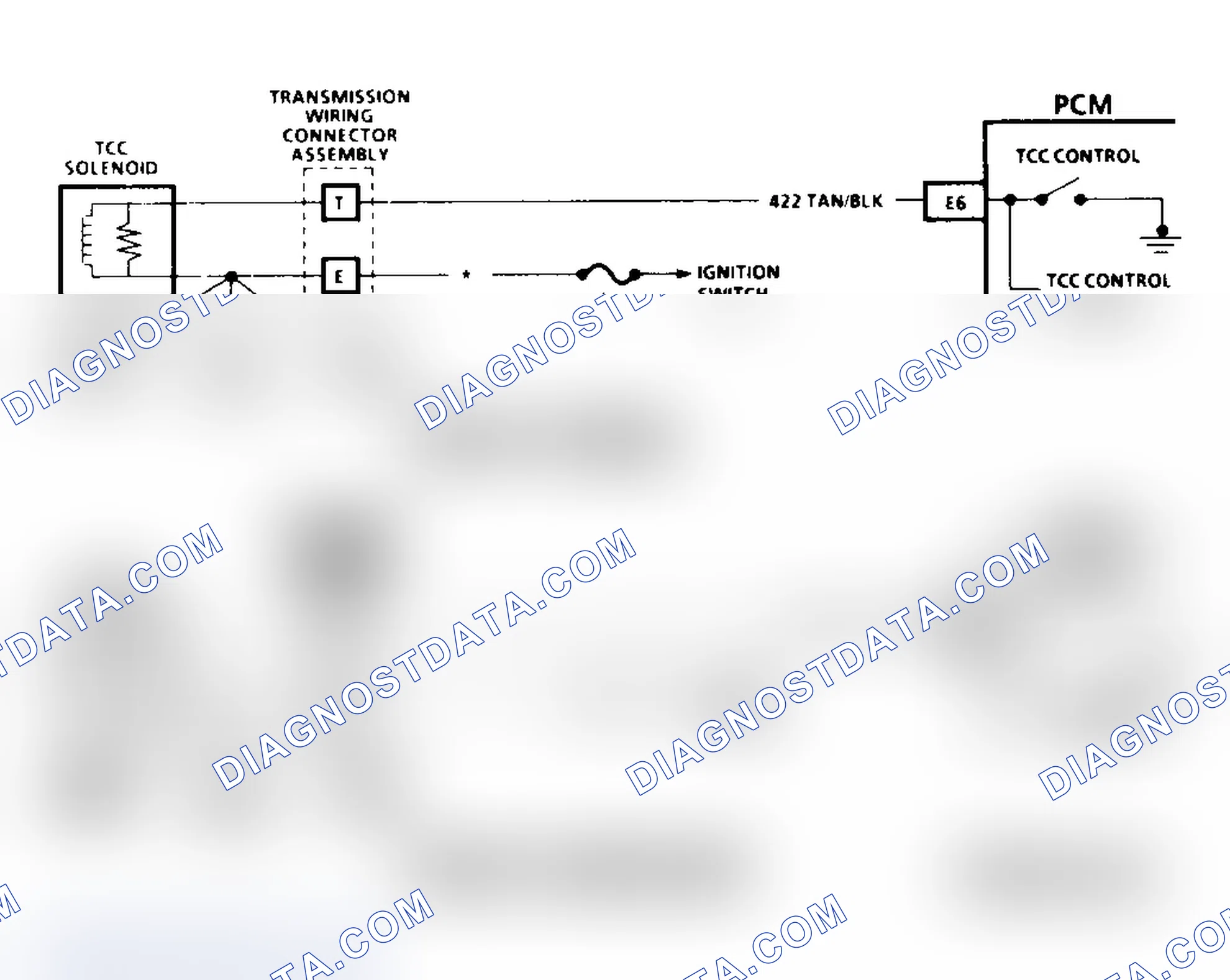 Scheme 442: Code 67 Schematic (4L60-E Gasoline) TCC Solenoid Circuit Check