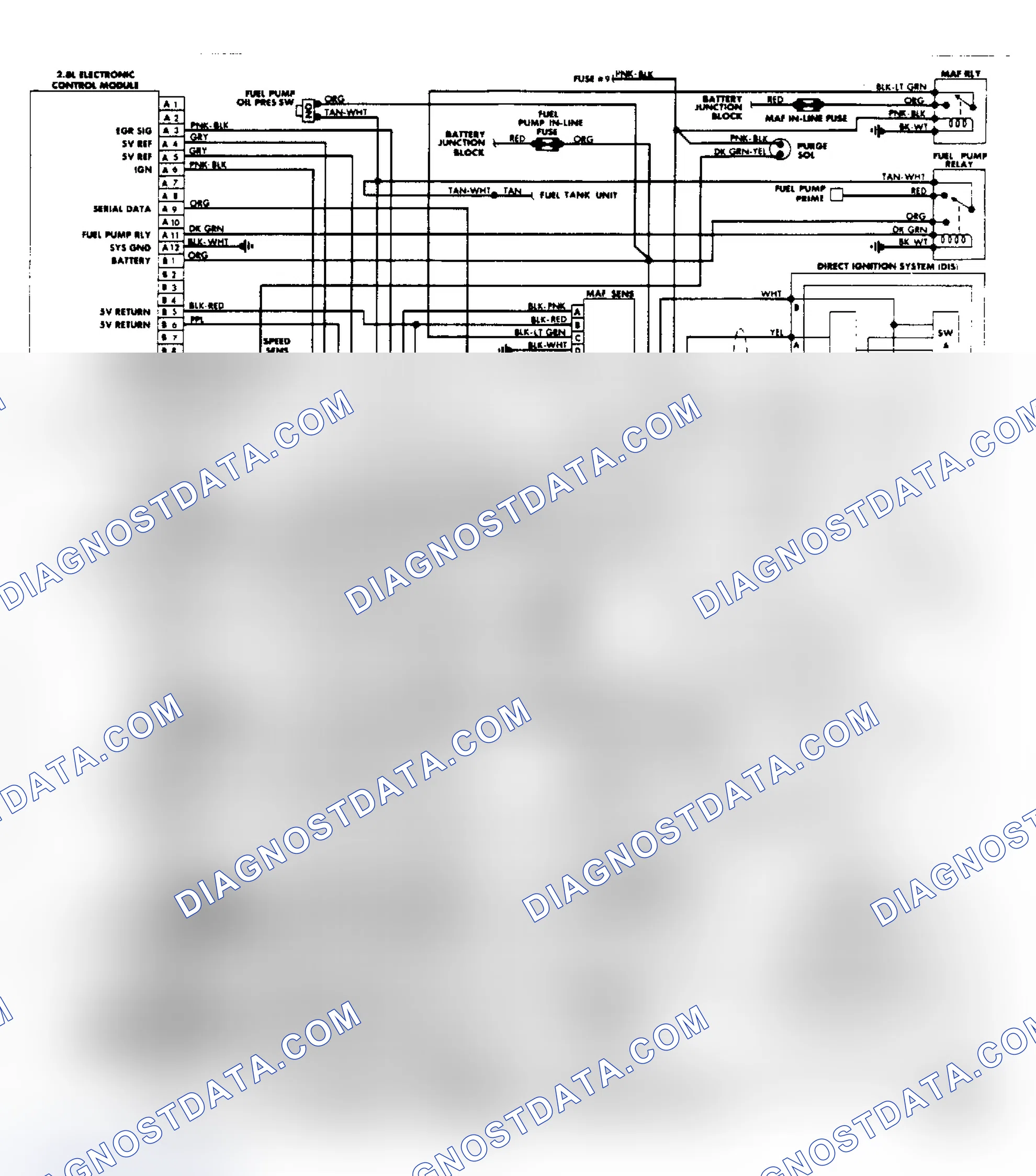 Scheme 31: Wiring Diagram: Beretta & Corsica 2.8L PFI System