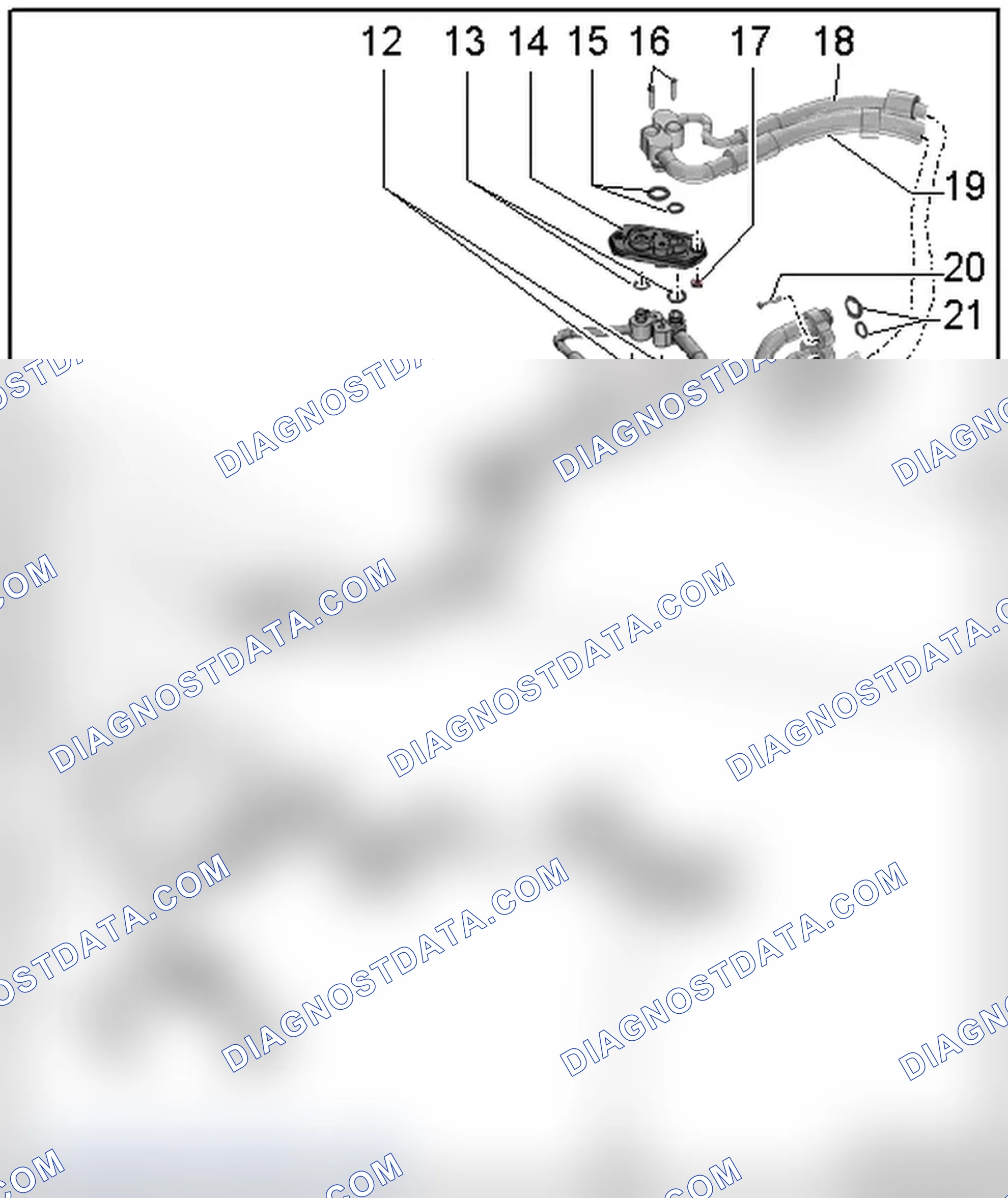 Scheme 280: REFRIGERANT LINES TO BATTERY COOLING MODULE OVERVIEW