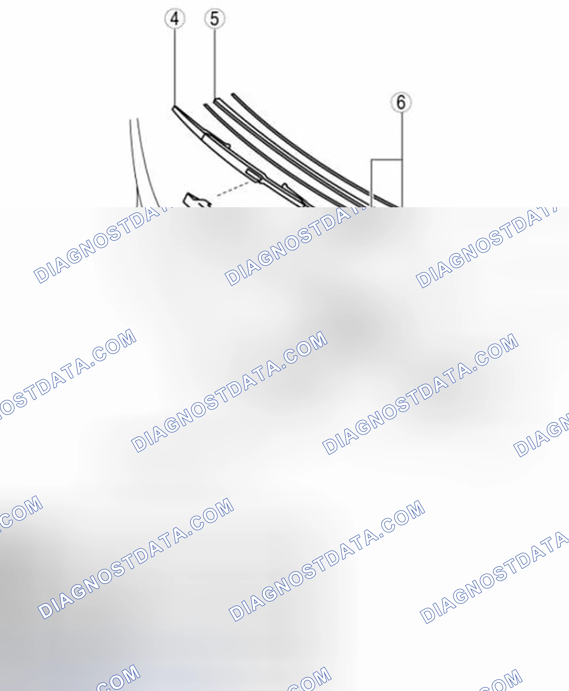 Scheme 25: REAR WIPER ARM AND BLADE REMOVAL/INSTALLATION