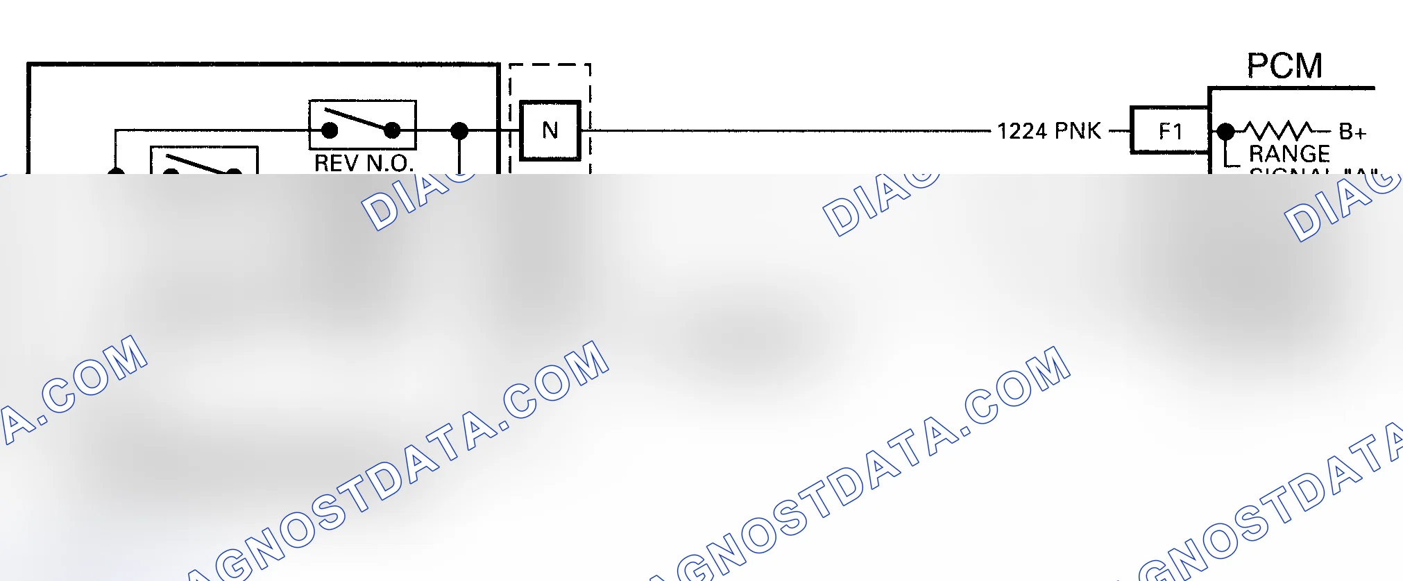 Scheme 195: Code 28 Schematic ("C", "K" & "P" Series) Transmission Range Pressure Switch
