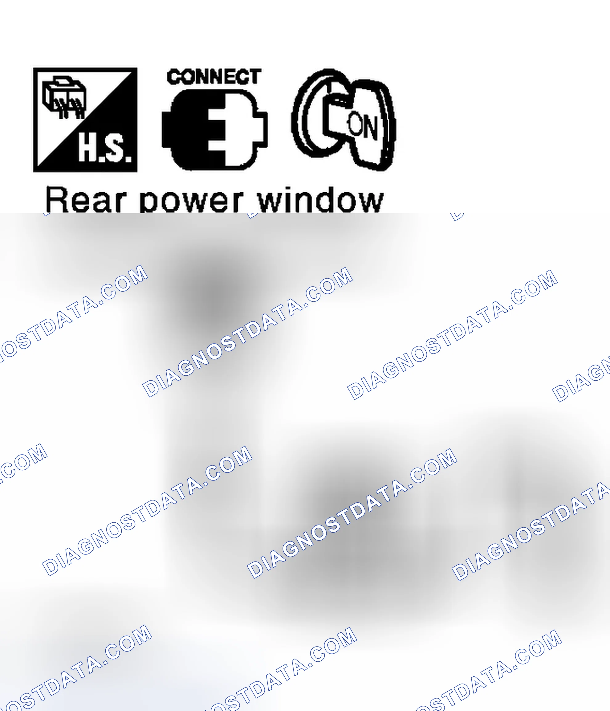 Scheme 28: Rear Power Window Regulator LH or RH Circuit Check