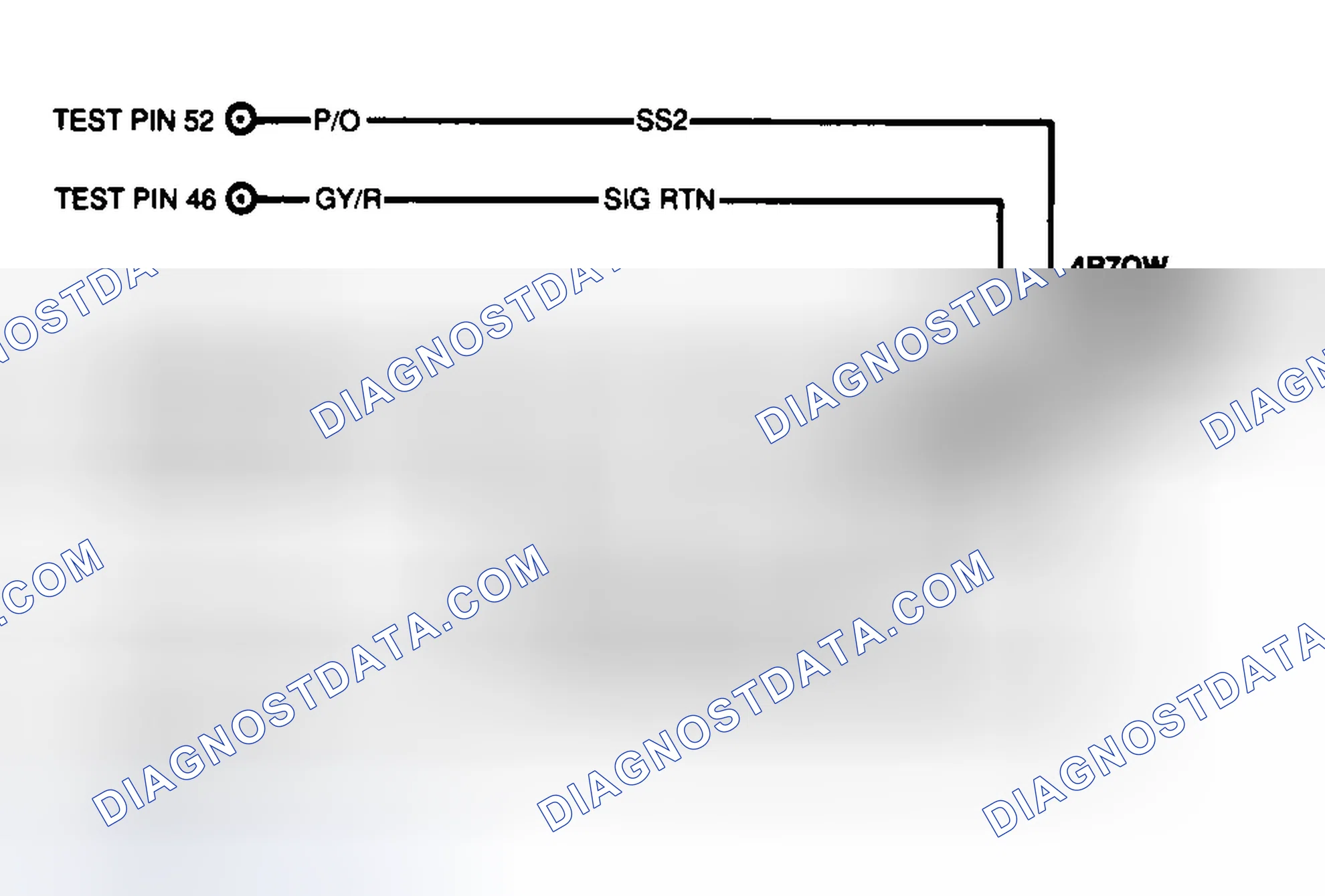 Scheme 257: 4R70W Transmission Circuit & Wiring Connector Terminals
