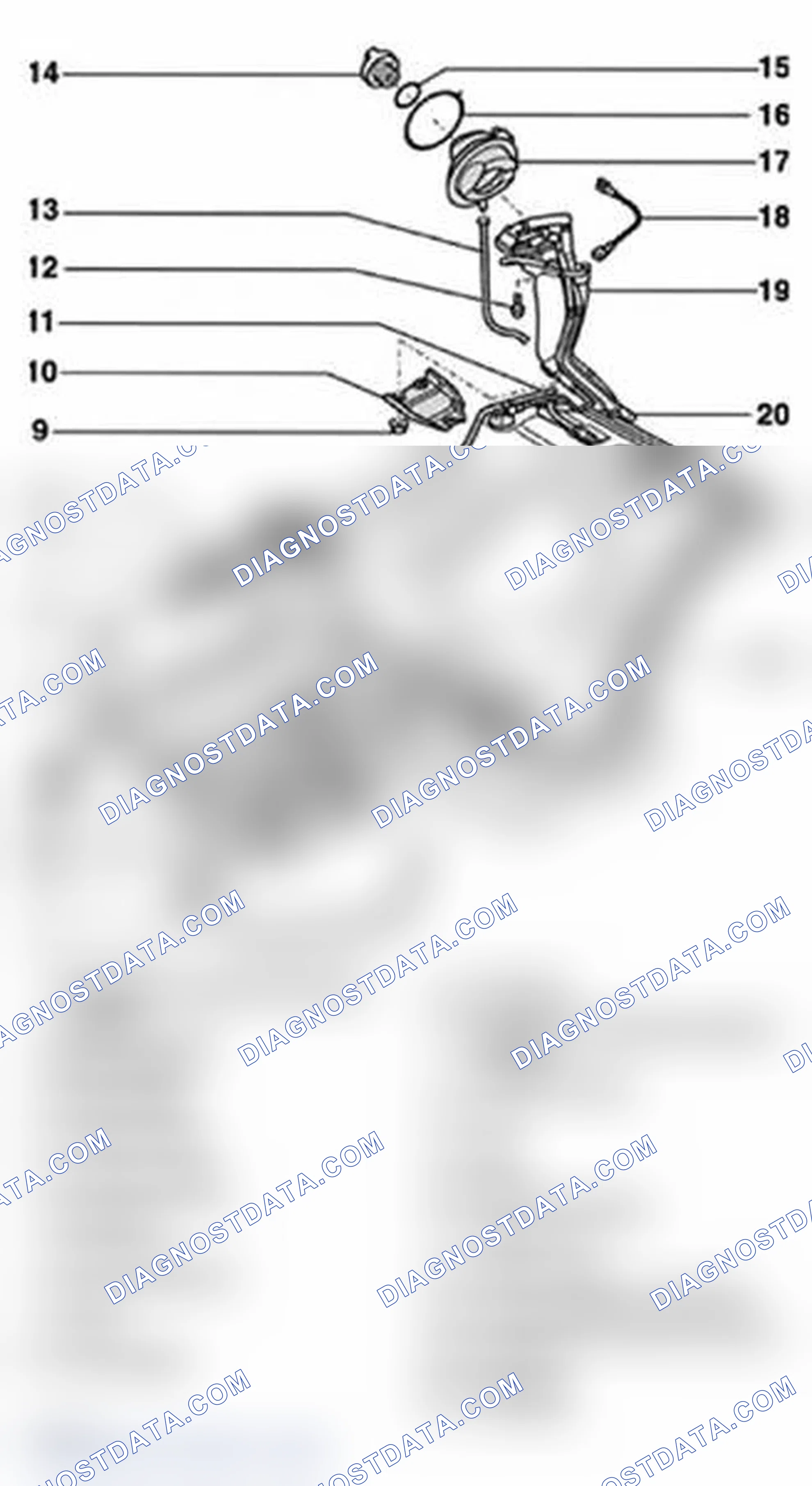 Scheme 561: Identifying All Wheel Drive (AWD) Vehicle Fuel Tank Components
