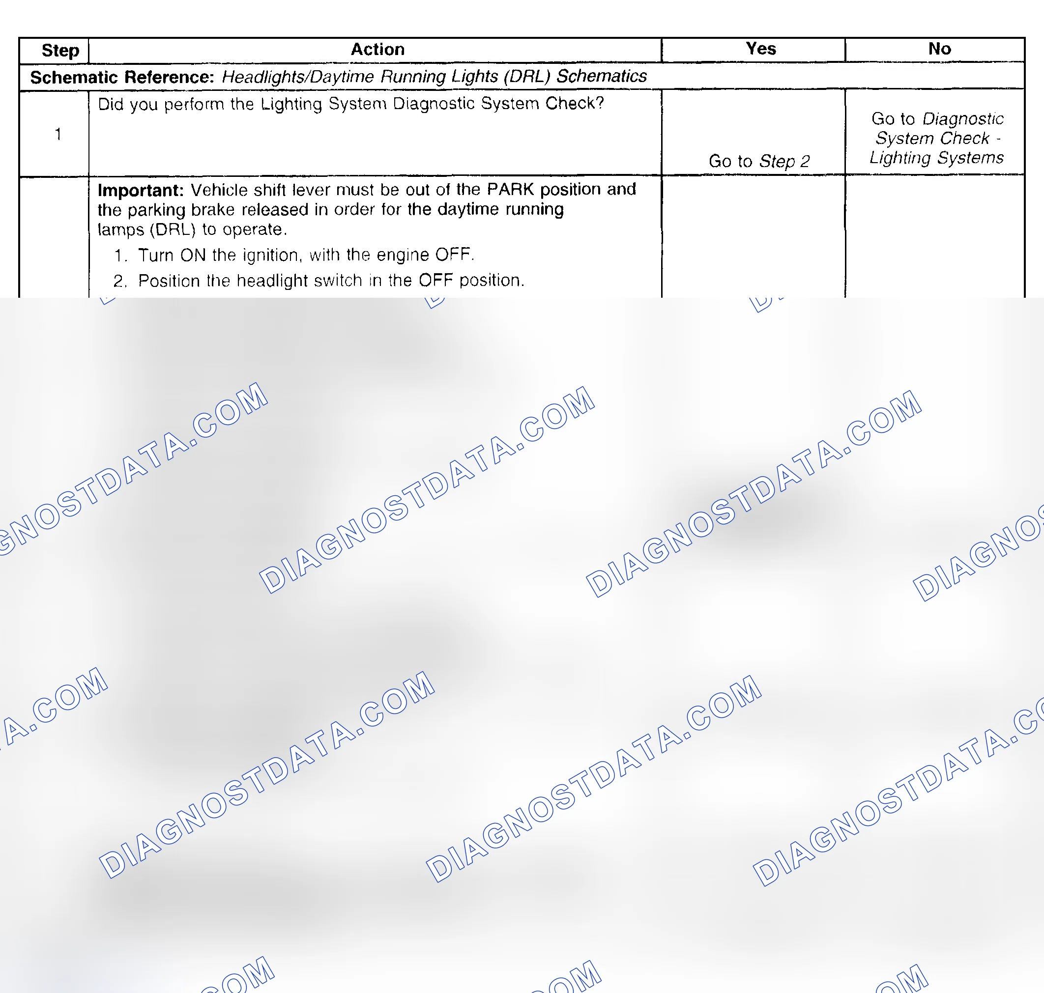 Scheme 114: DAYTIME RUNNING LAMPS (DRL) ALWAYS ON