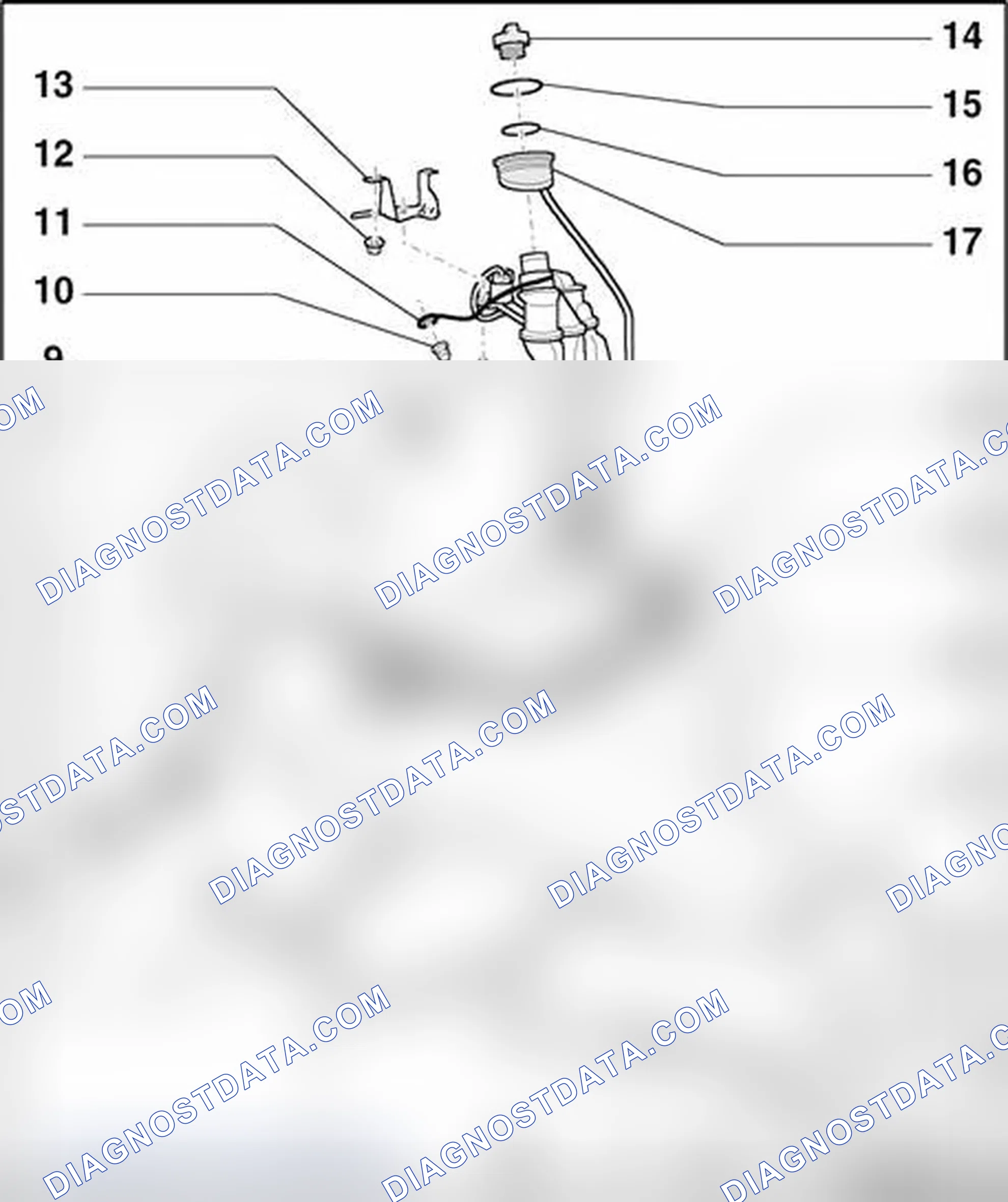 Scheme 77: Fuel tank with attachments, component overview