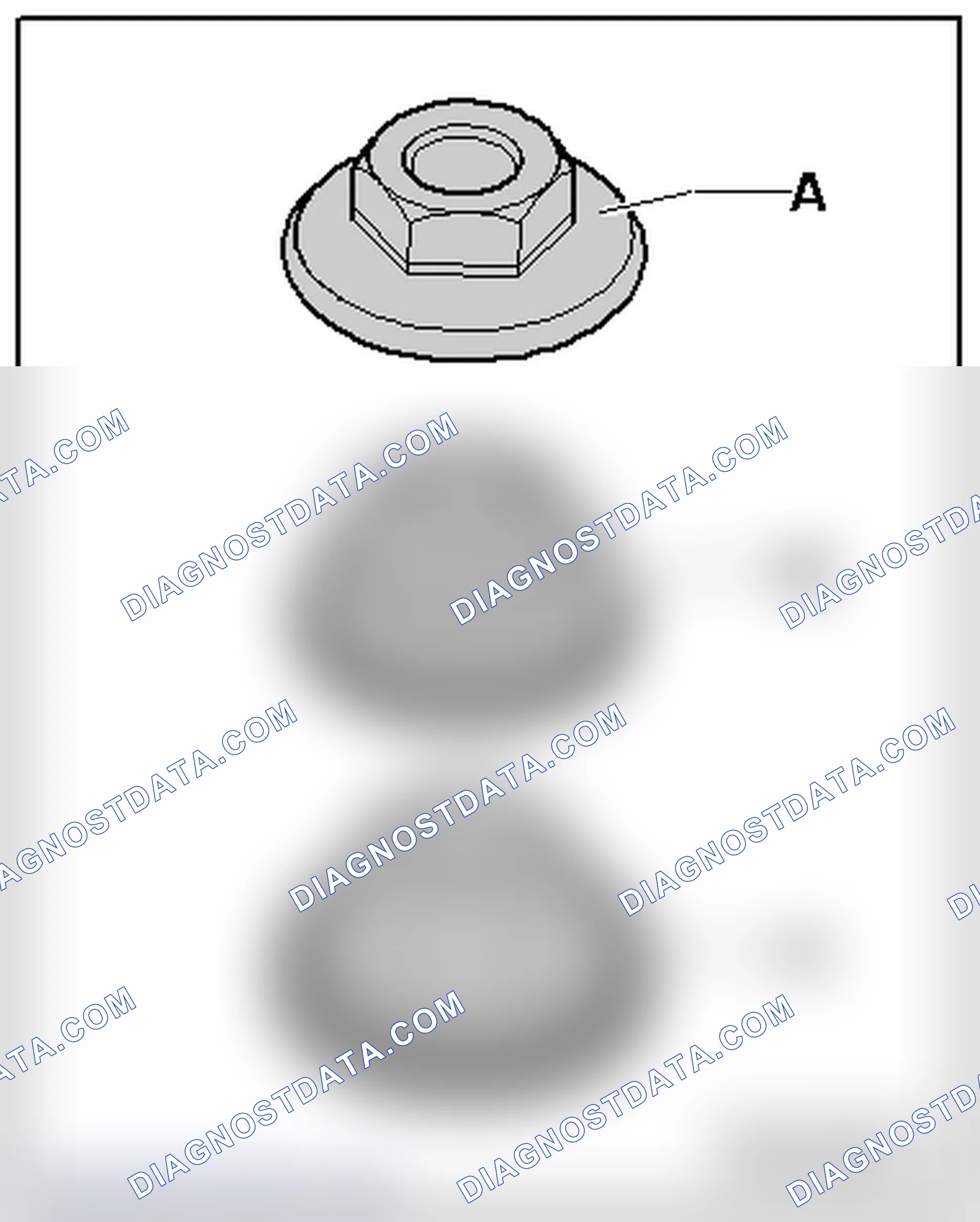 Scheme 155: NUT VERSIONS FOR THE TIE ROD BALL JOINT BRACKET