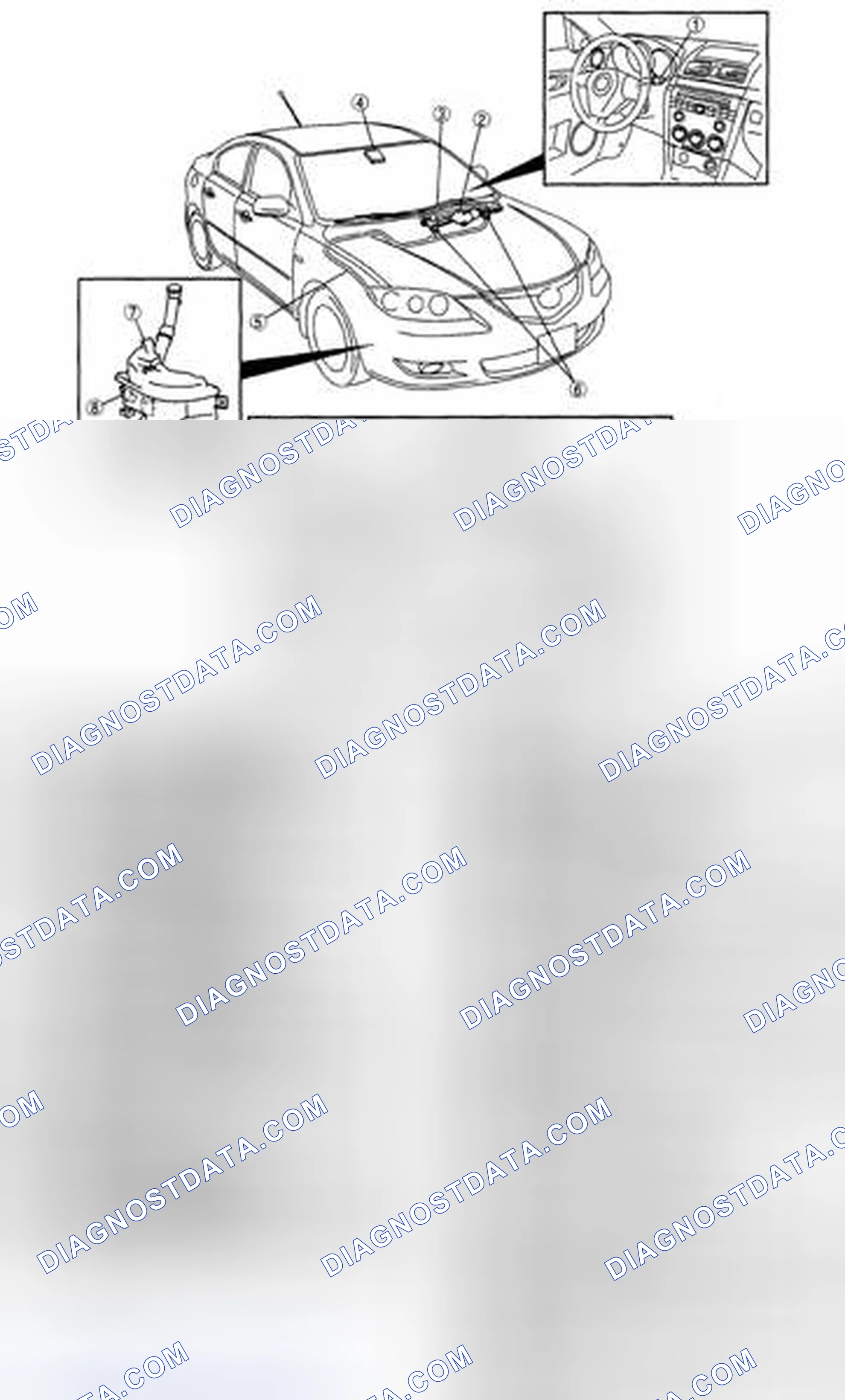 Scheme 1: WIPER/WASHER SYSTEM LOCATION INDEX