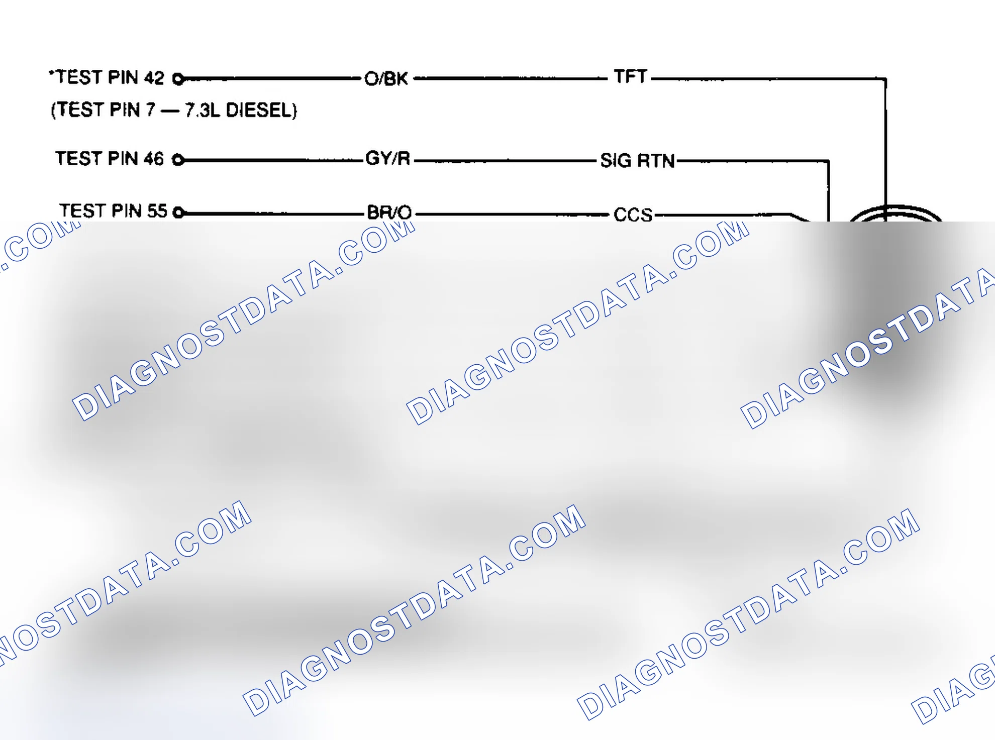 Scheme 63: E4OD Trans. Ckt. & Wiring Conn. Terminal (Bronco)