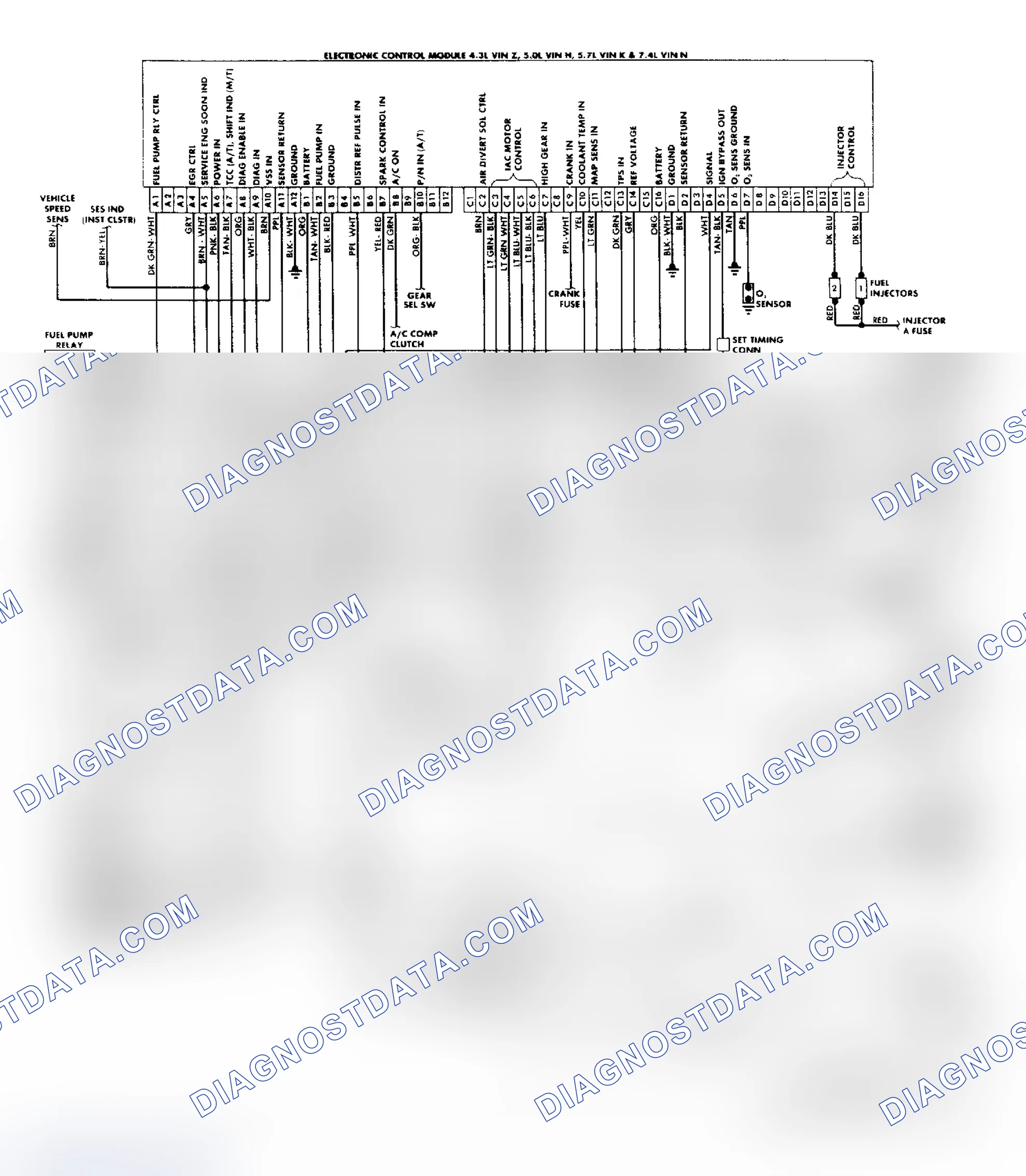 Scheme 159: "C/K" Series (4.3L, 5.0L, 5.7L & 7.4L) Wiring Diagram